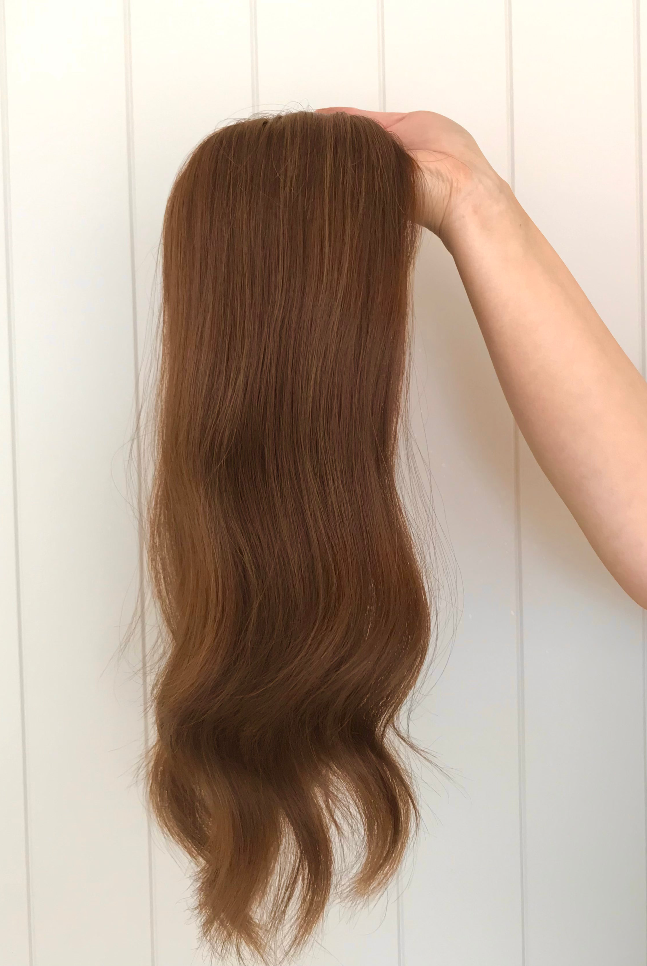 Lacey Closed Lace Low Density Topper with a 8 x 8 cap