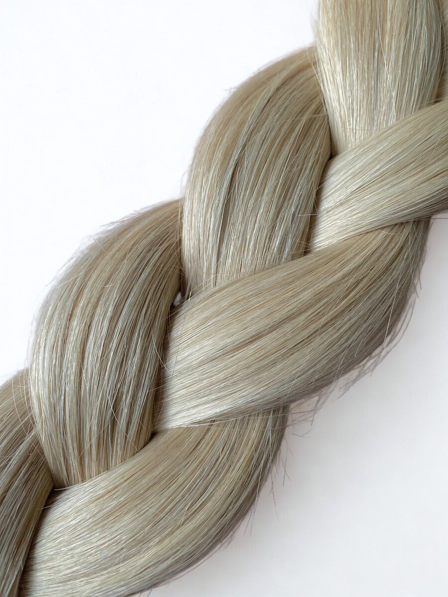 Platinum Blonde With Beige Blonde Lowlights #1001/24 Mix Clip in Hair Extensions