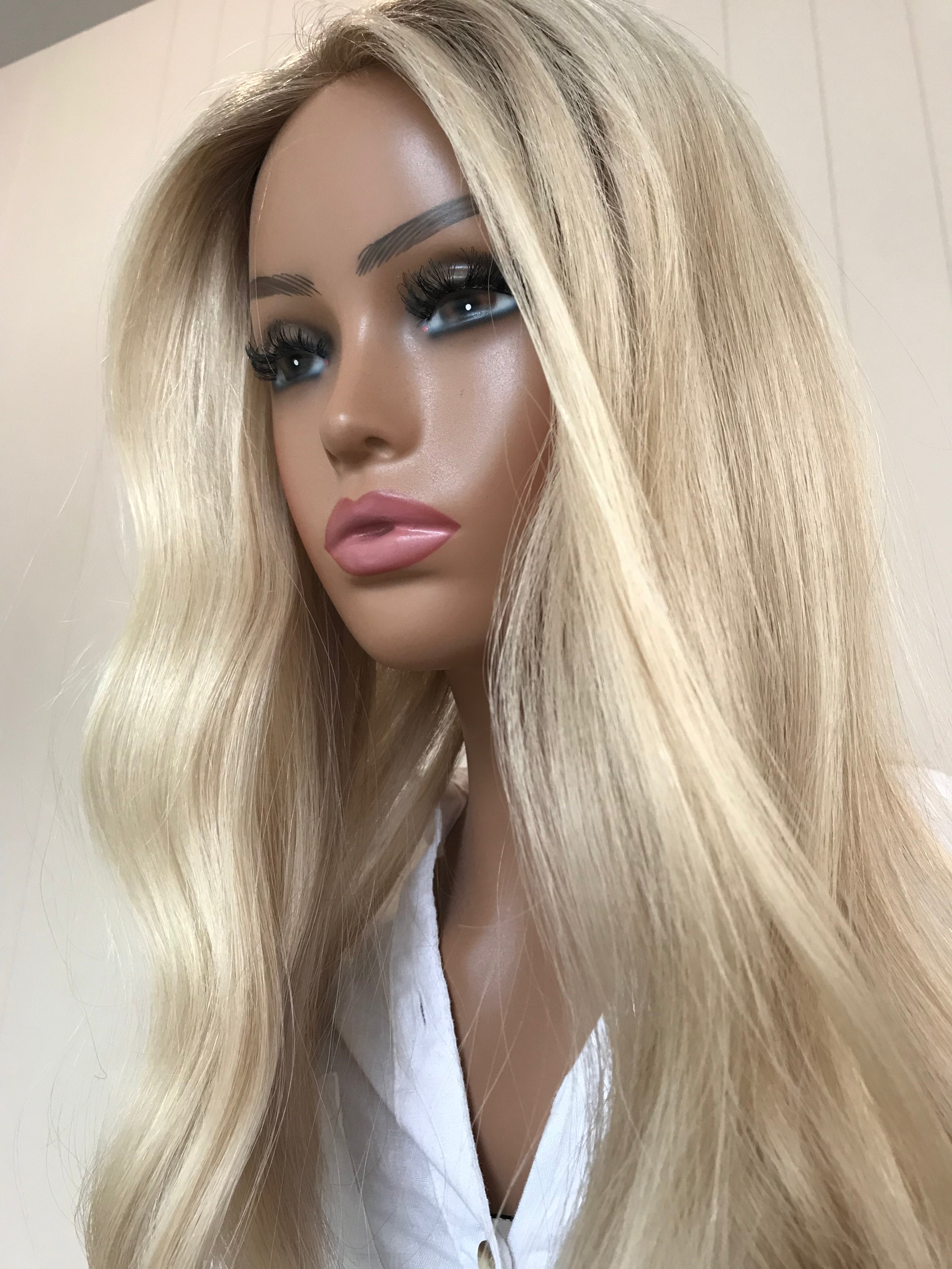 Adeline Closed Lace Low Density Topper with a 8 x 8 cap