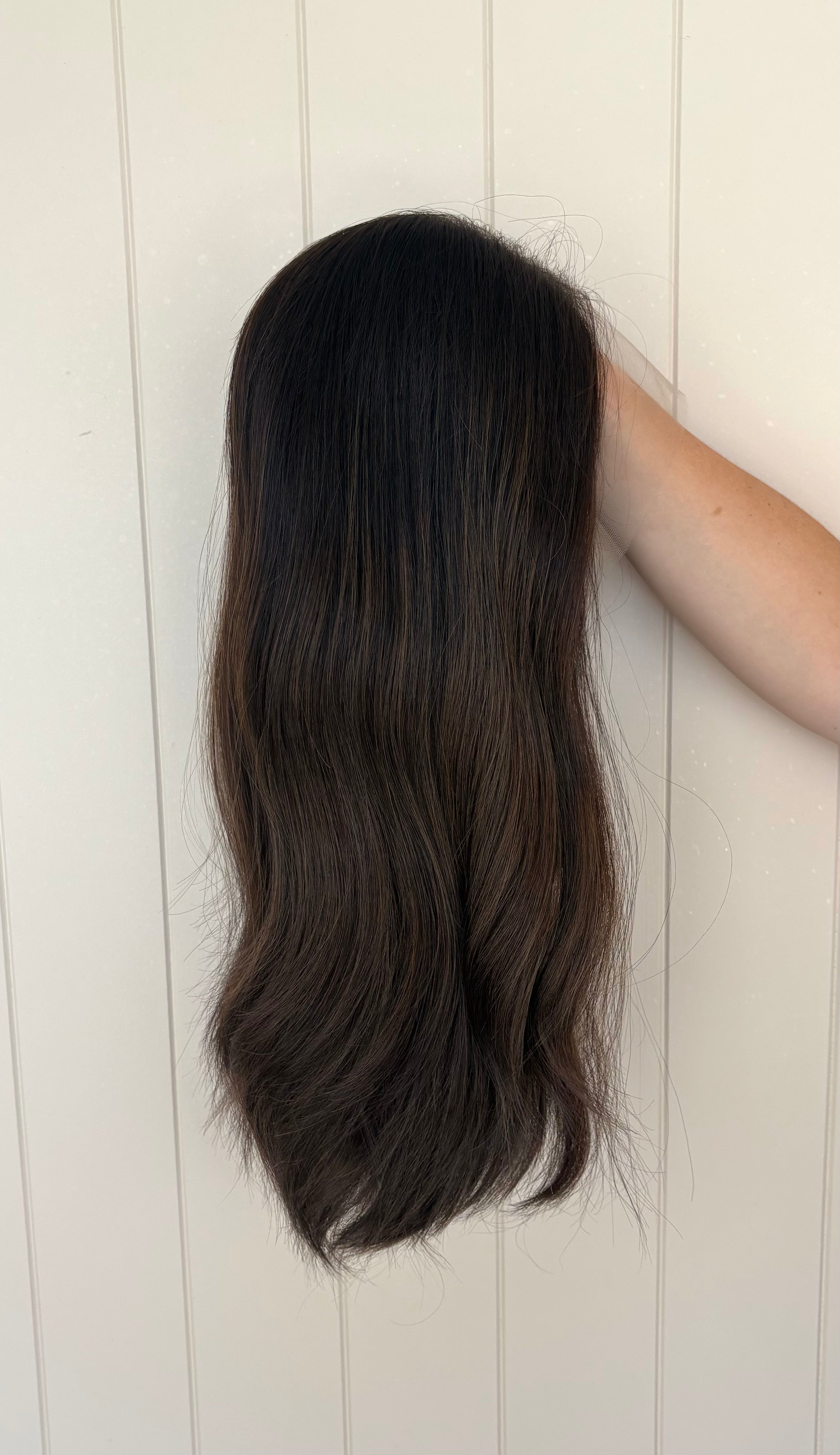 Aria Lace Front Human Hair Wig 20 Inches Medium Cap | Lob Layer