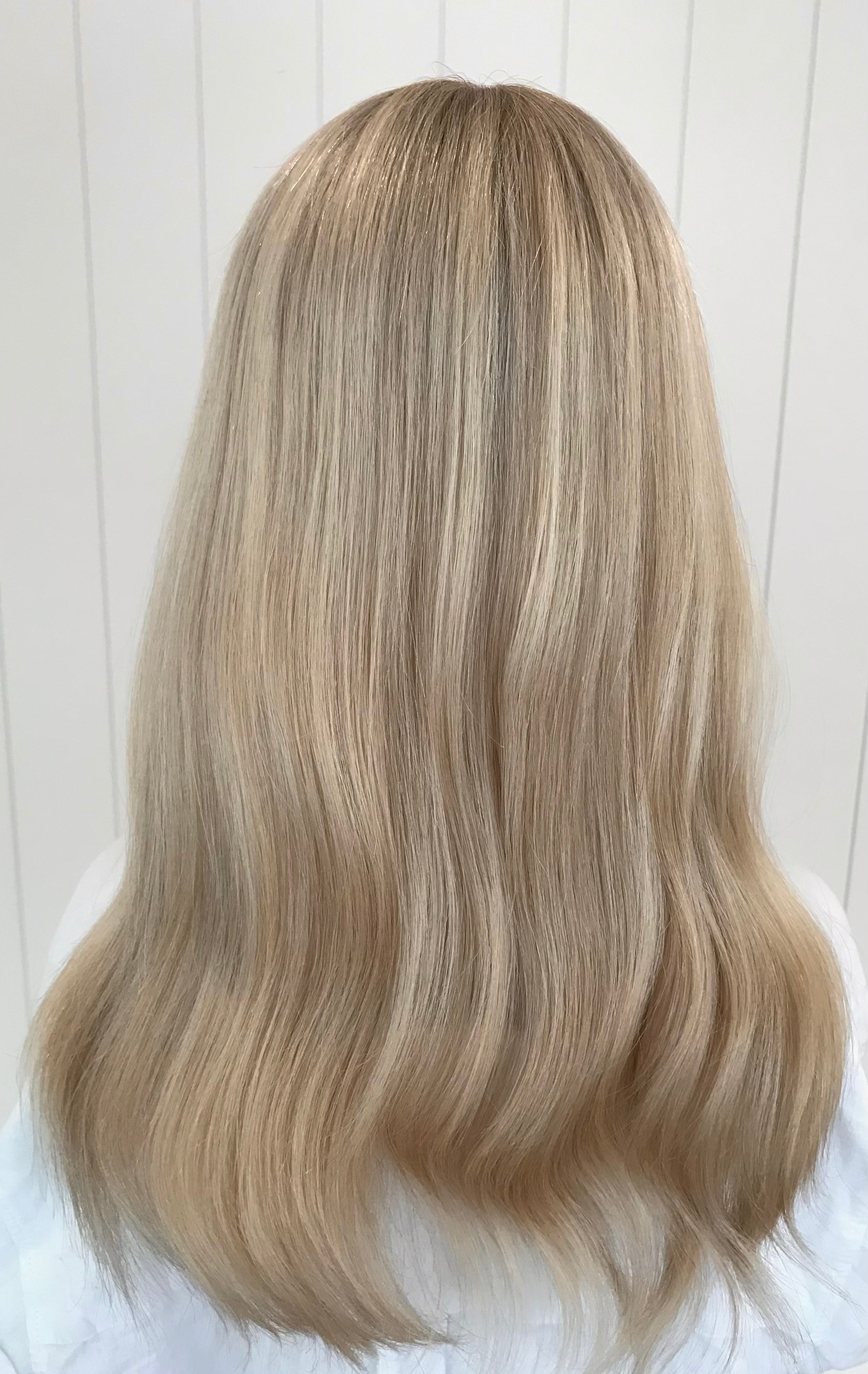 Adeline Closed Lace Low Density Topper with a 8 x 8 cap