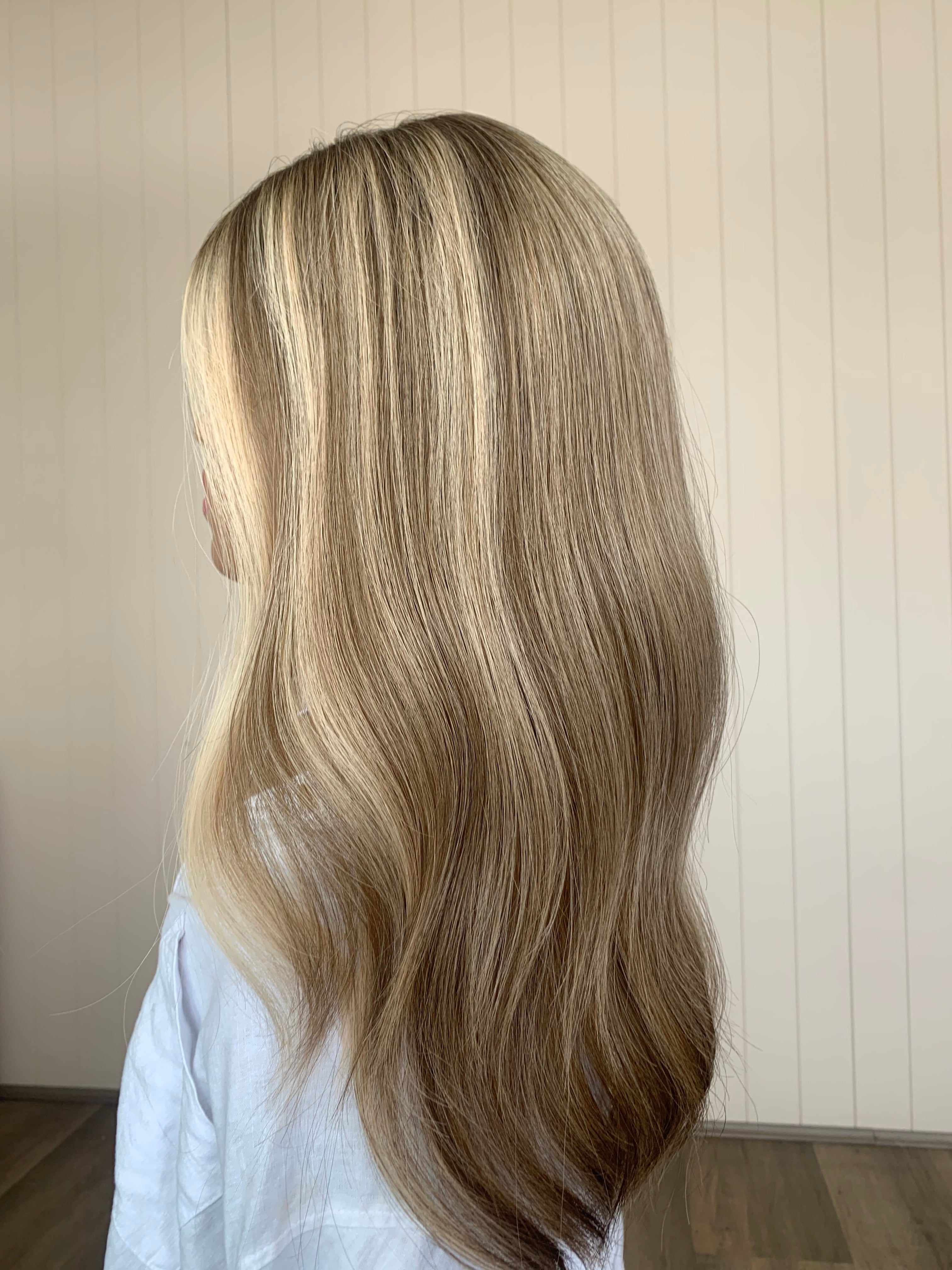 Frankie Closed Lace Low Density Topper with a 8 x 8 cap