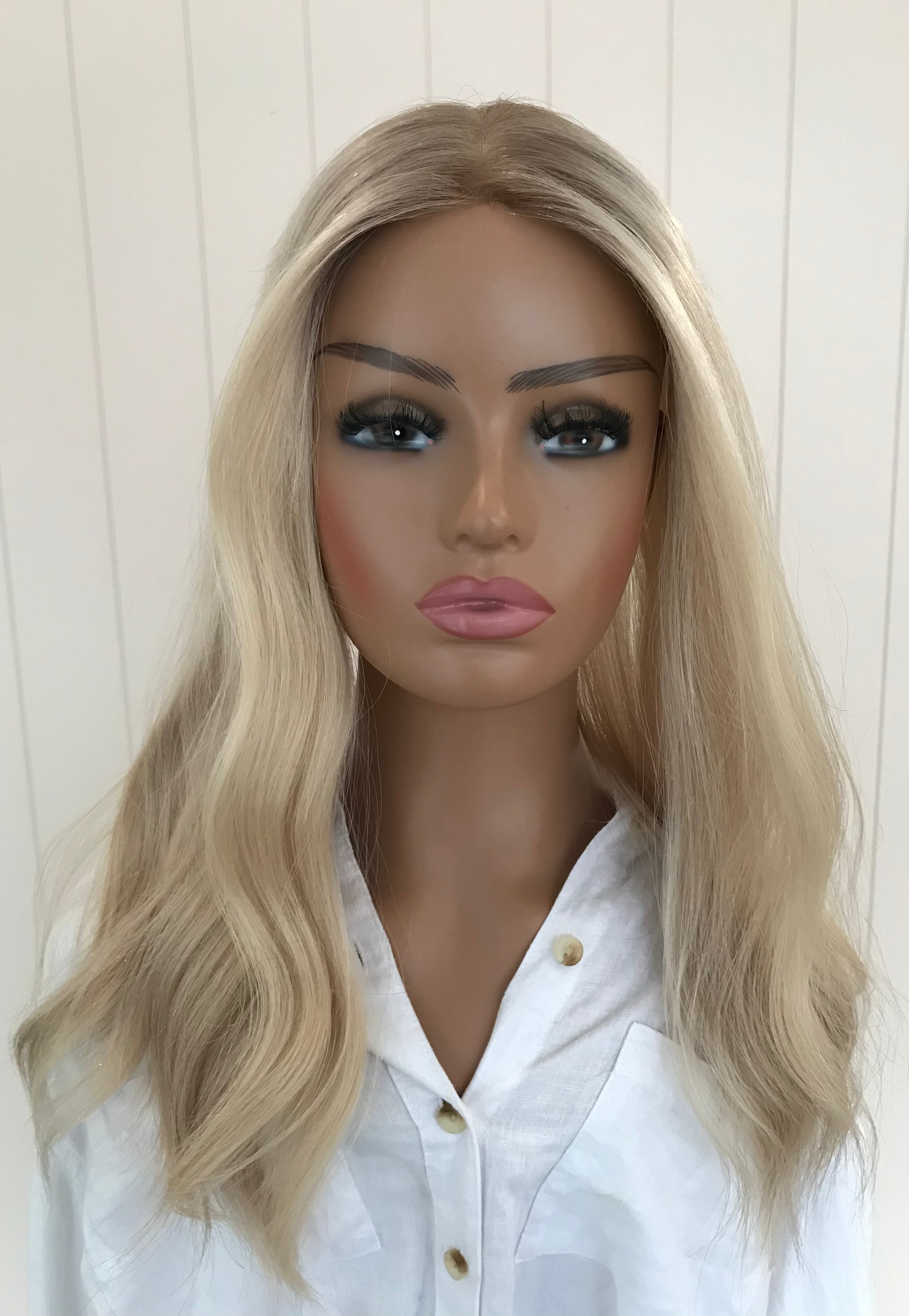 Adeline Closed Lace Low Density Topper with a 8 x 8 cap