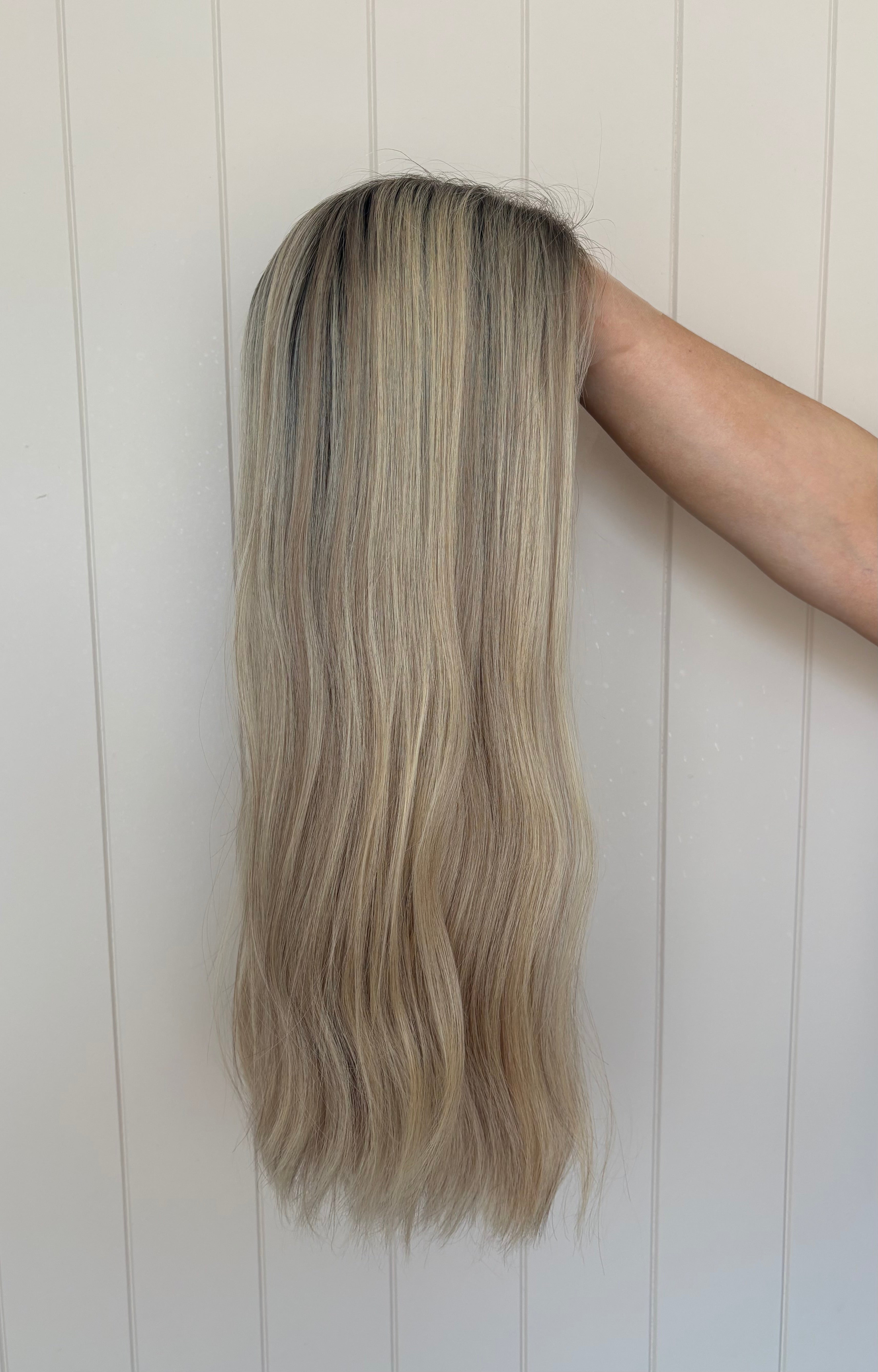 Quinn Lace Front Human Hair Wig 24 Inches Medium Cap