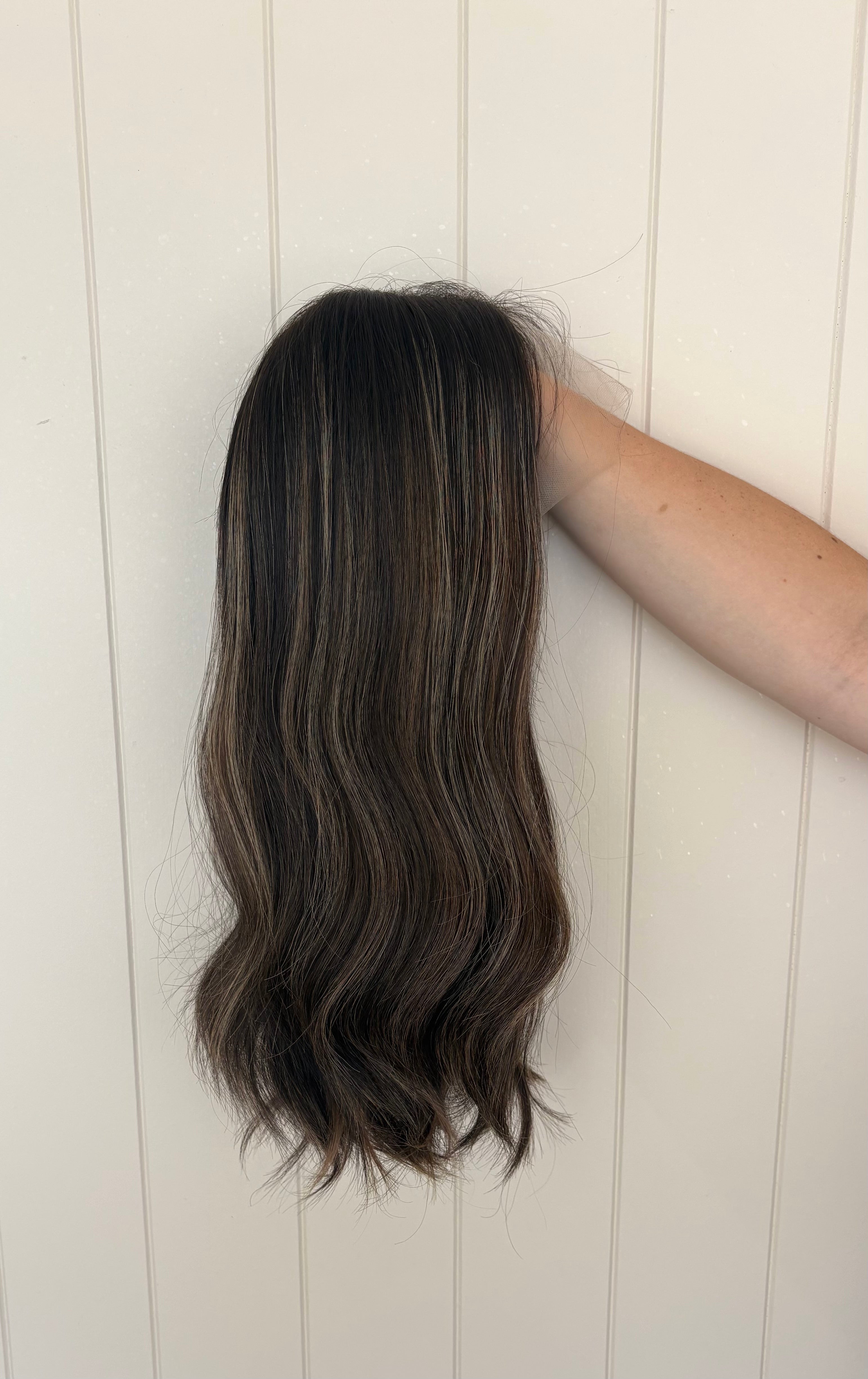 Sloane Lace Front Human Hair Wig 18 Inches Medium Cap | Lob Layer