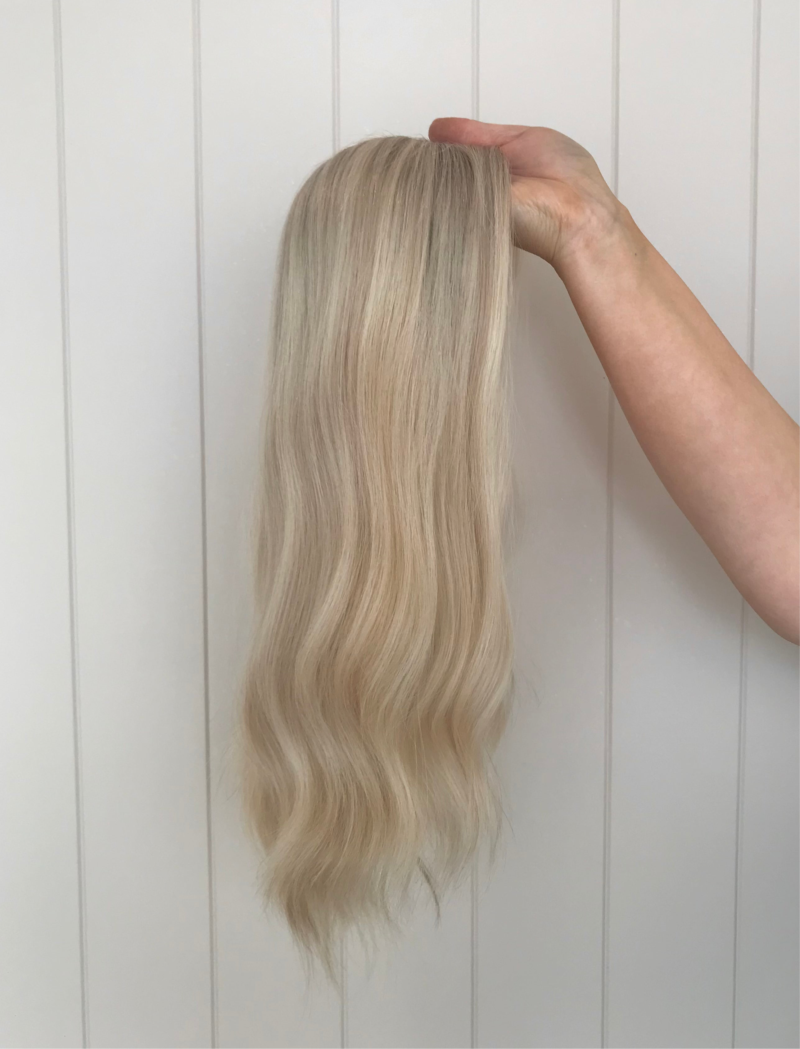 Adeline Closed Lace Low Density Topper with a 8 x 8 cap