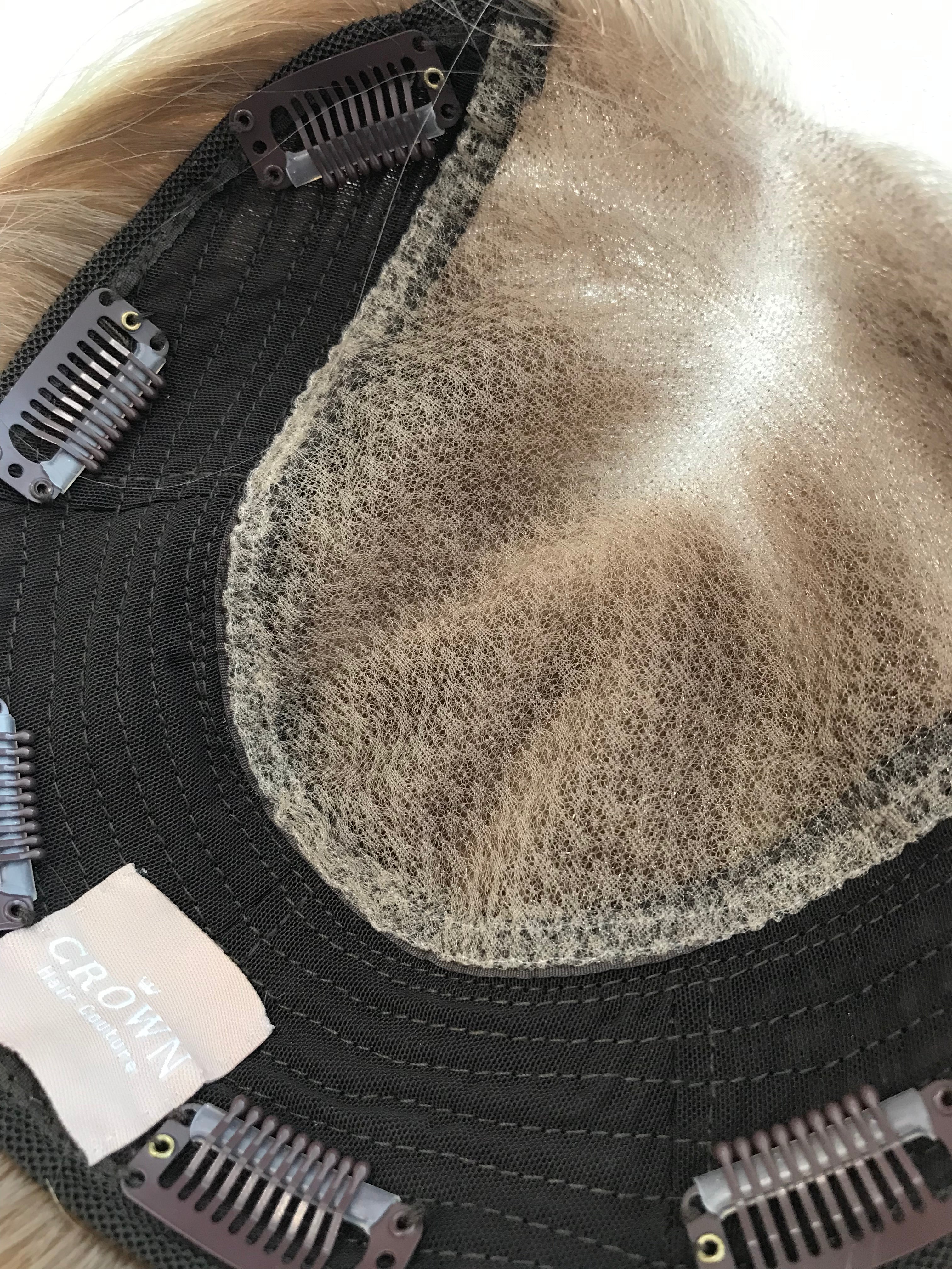 Adeline Closed Lace Low Density Topper with a 8 x 8 cap