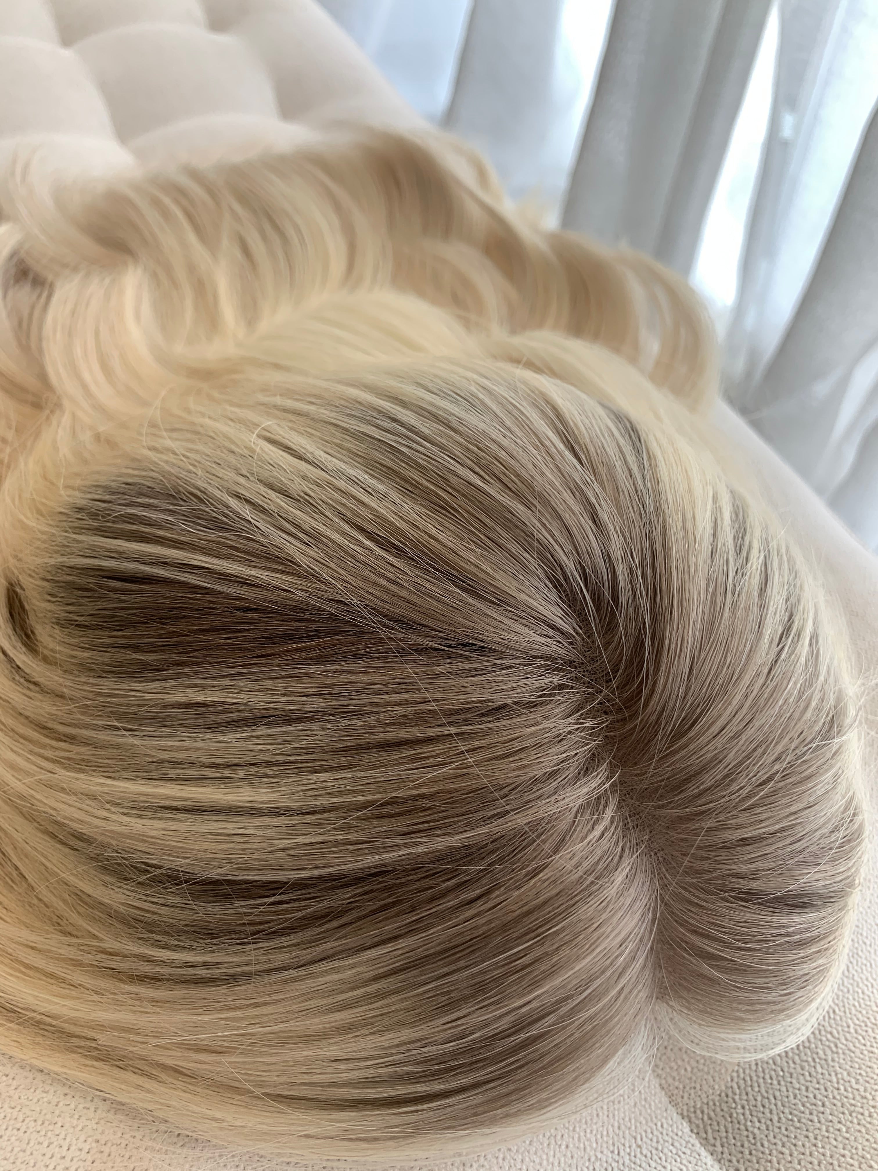 Sadie - Lace Front Human Hair Wig 16 Inches with a medium cap