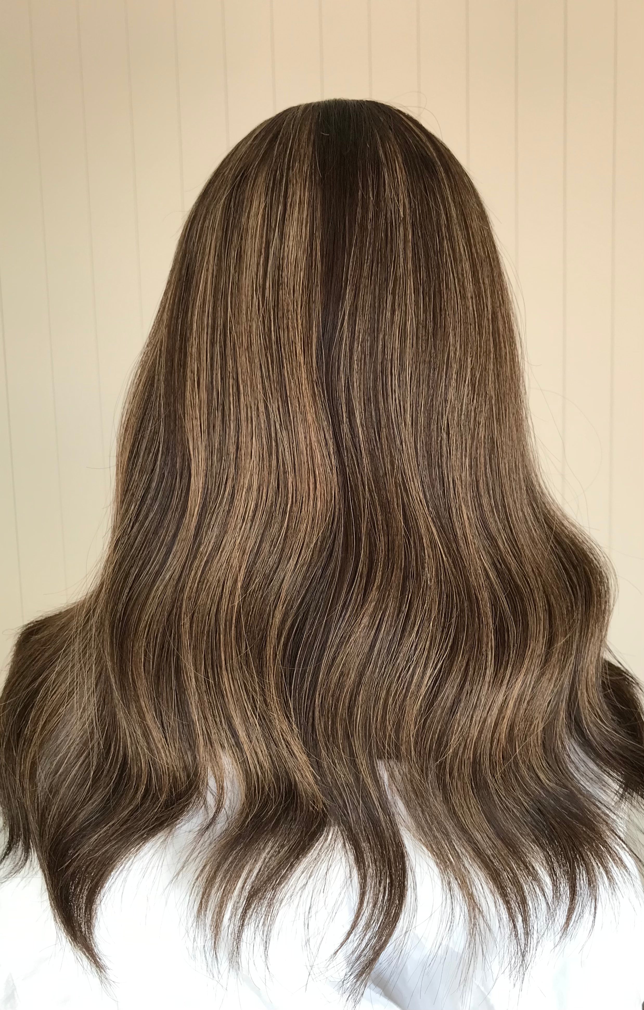 Payton Closed Lace Low Density Topper with a 8 x 8 cap