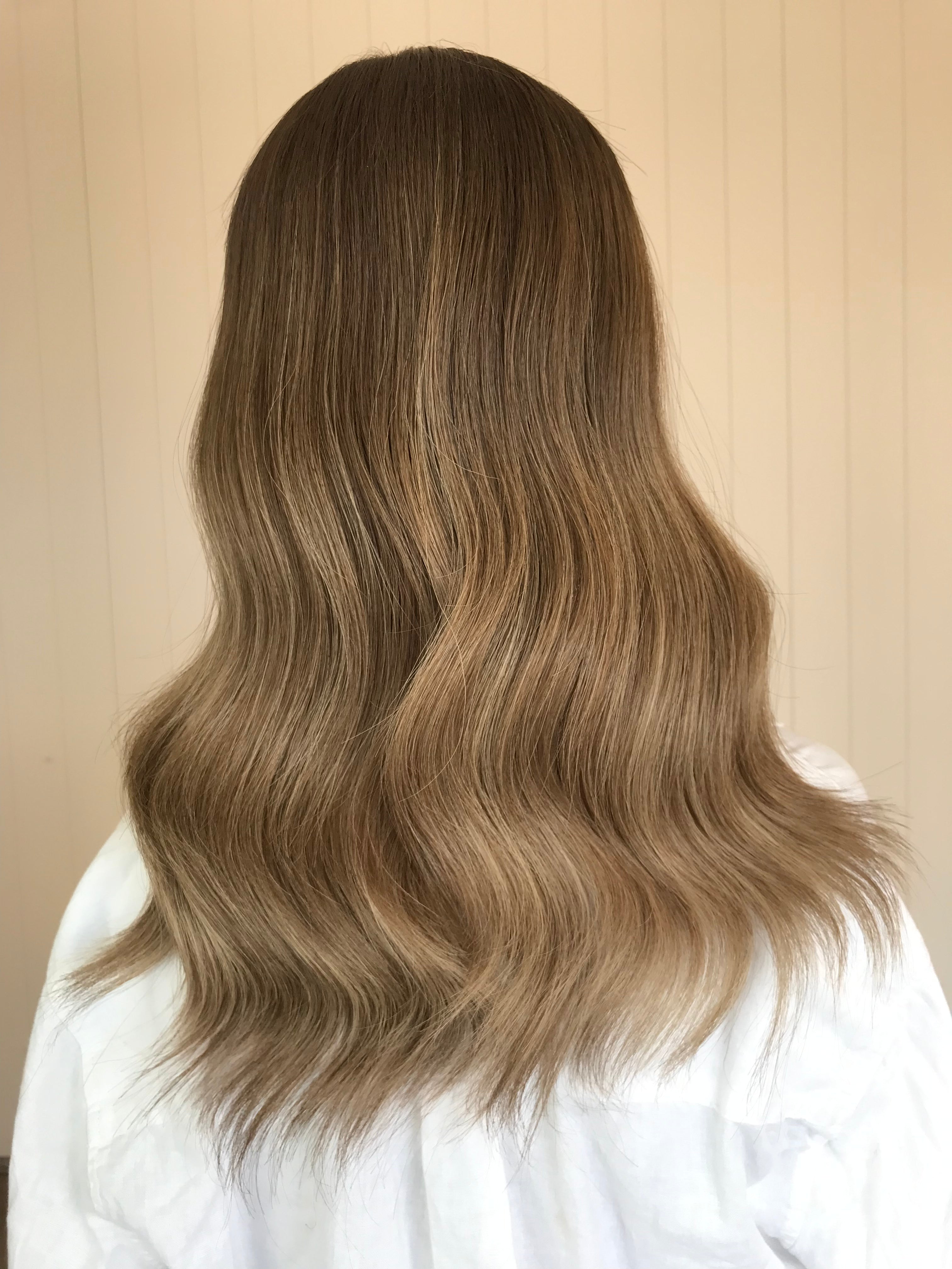 Harper Closed Lace Low Density Topper with a 8 x 8 cap