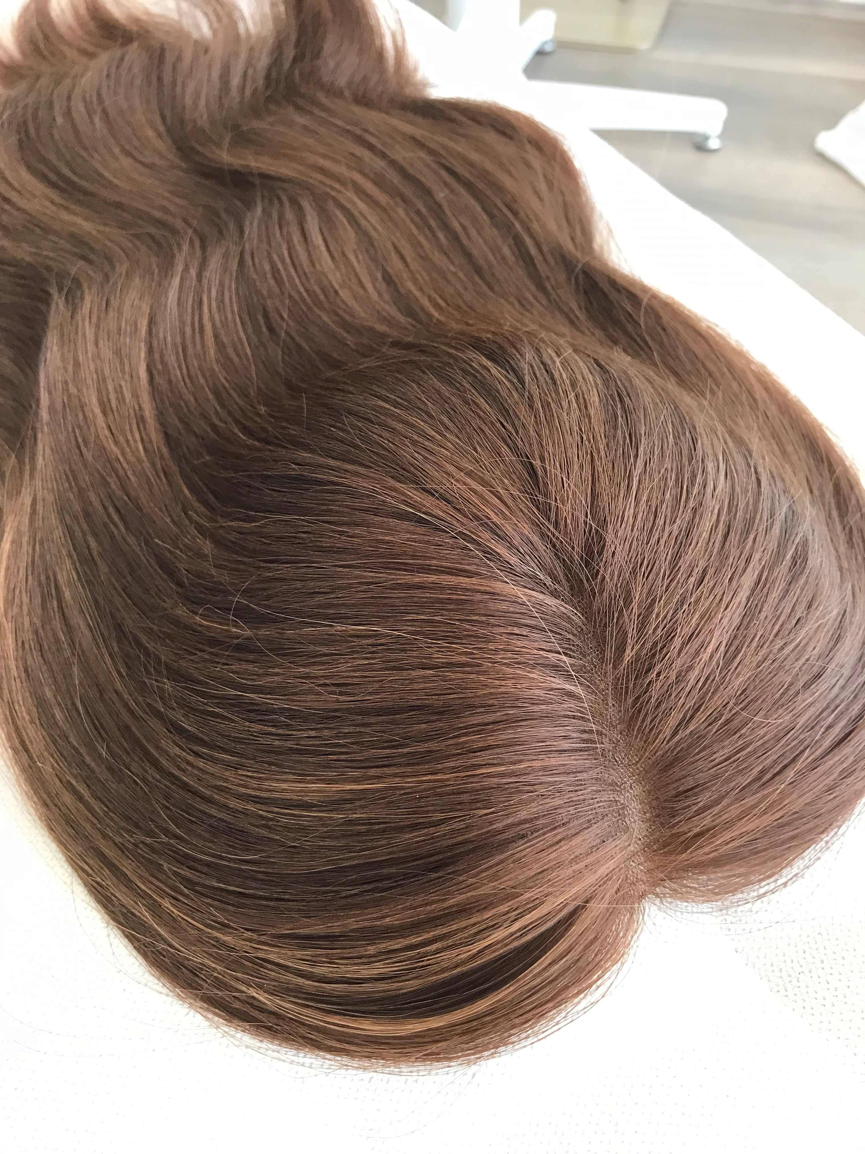 Lacey Closed Lace Low Density Topper with a 8 x 8 cap