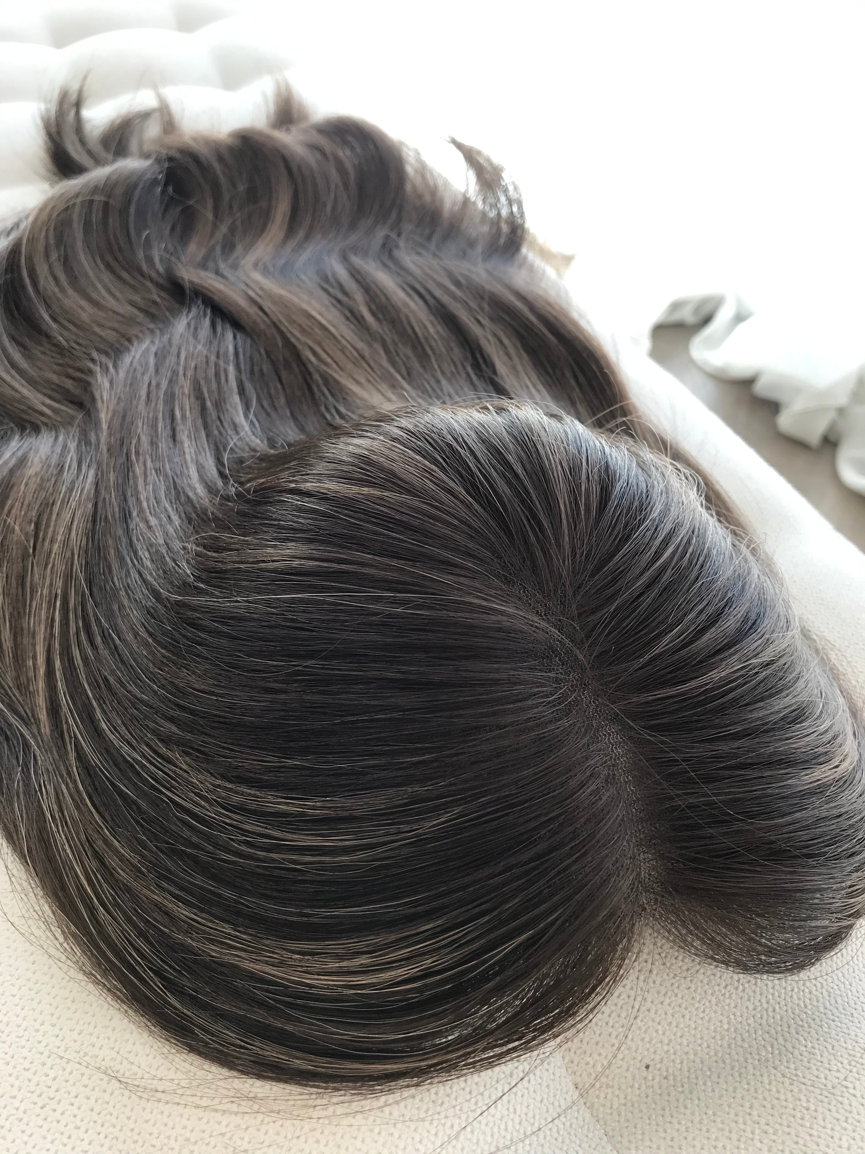 Payton Closed Lace Low Density Topper with a 8 x 8 cap