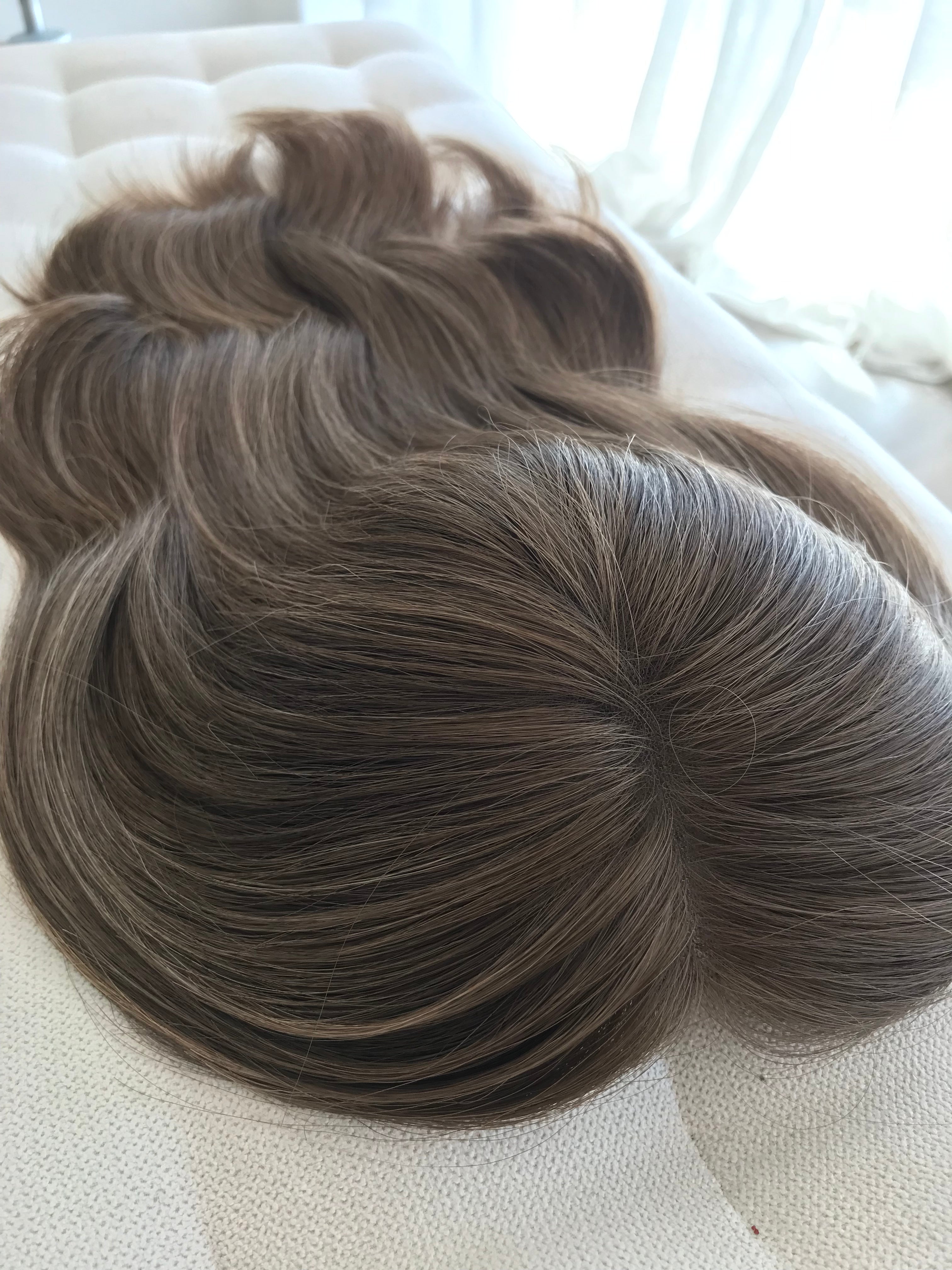 Grace Closed Lace Low Density Topper with a 8 x 8 cap