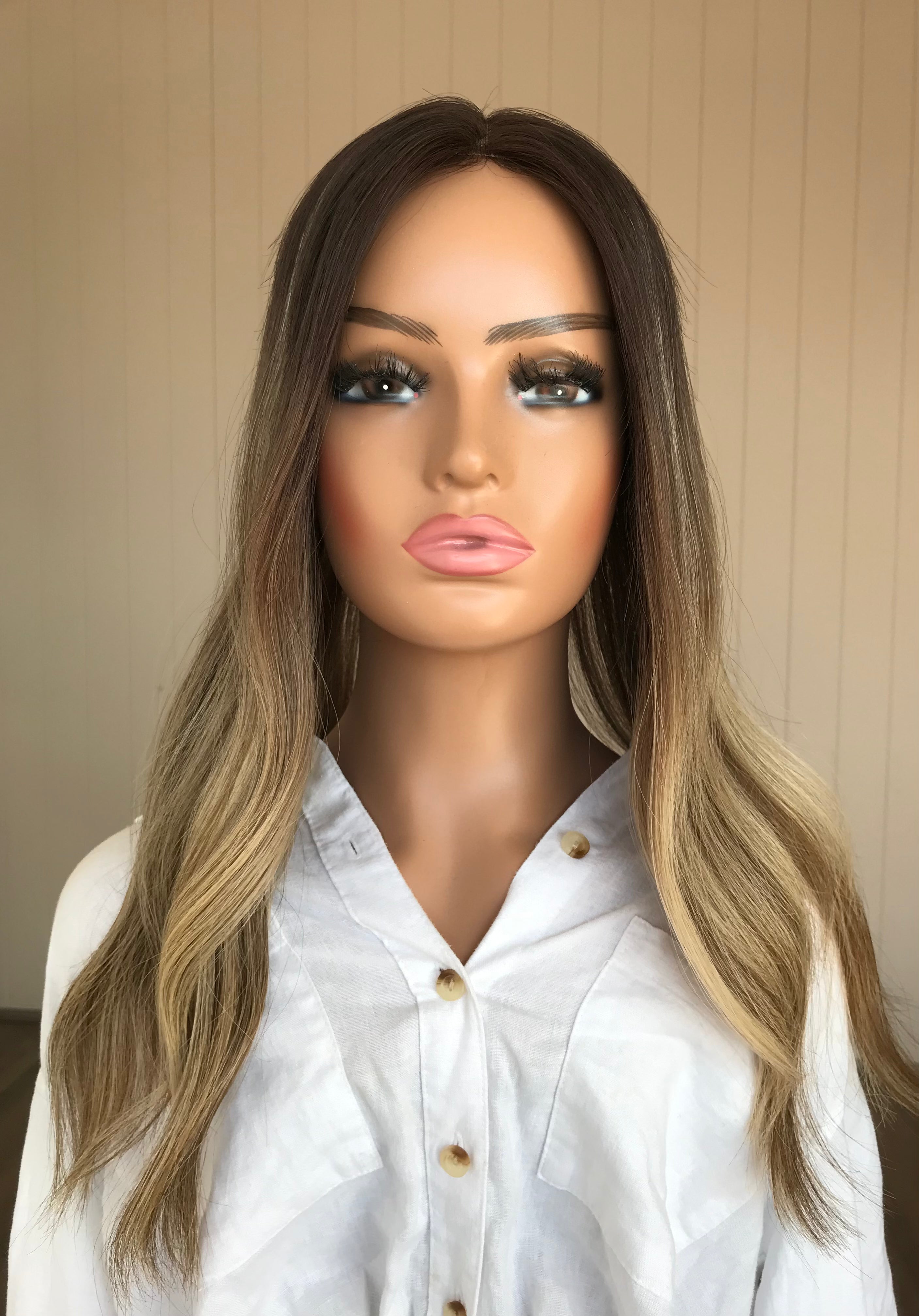 Willow Closed Lace Low Density Topper with a 8 x 8 cap