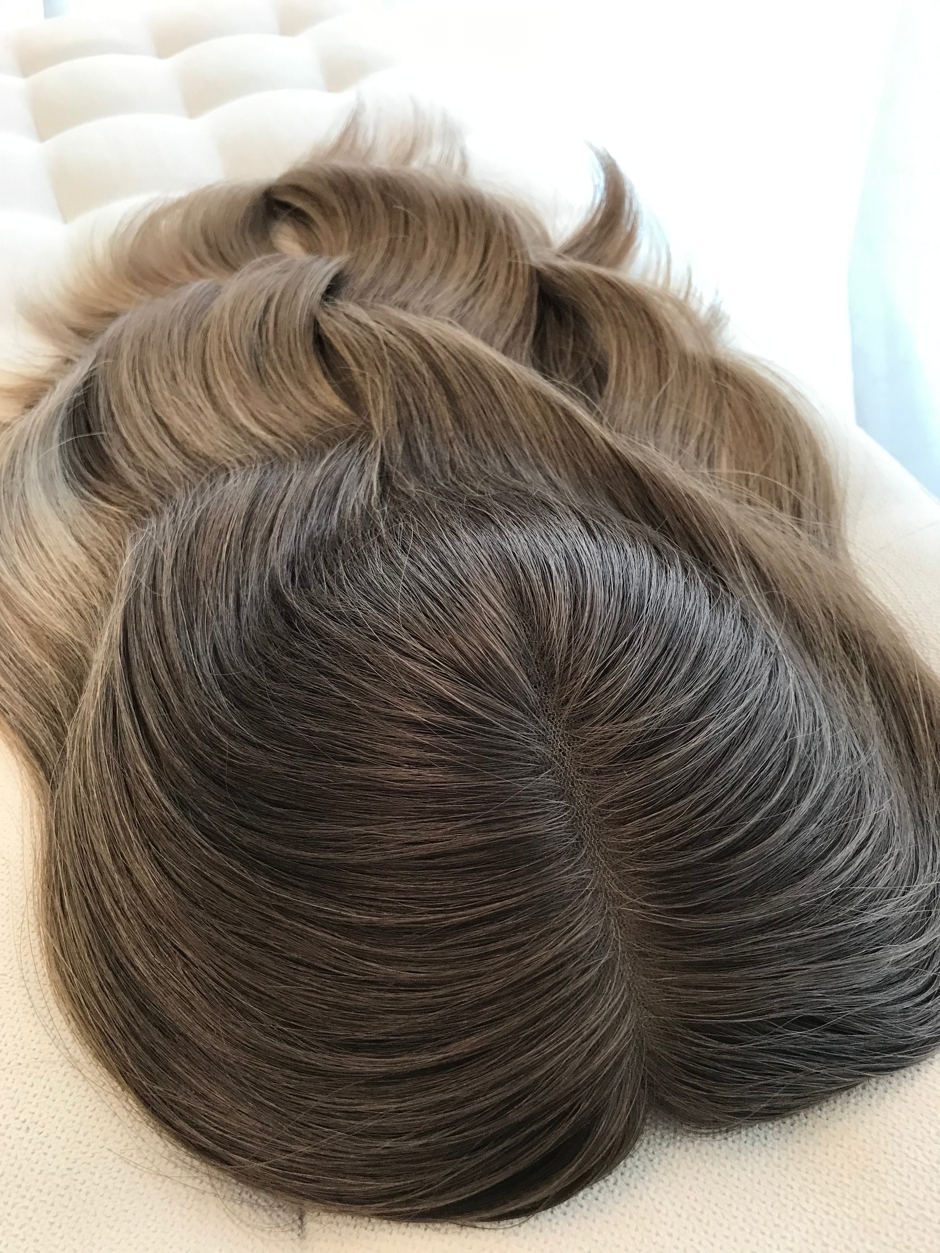 Harper Closed Lace Low Density Topper with a 8 x 8 cap