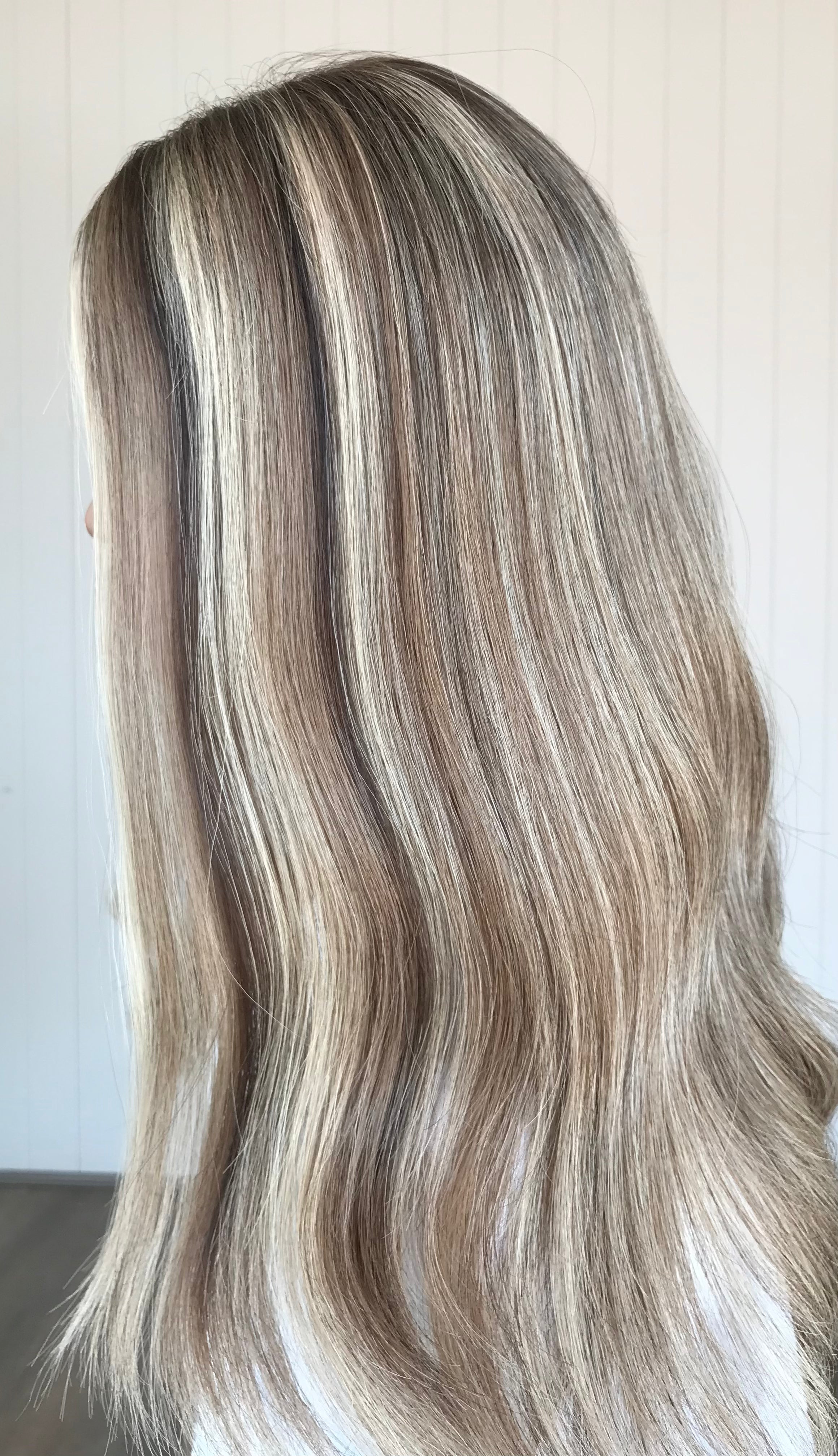 Harlow Closed Lace Low Density Topper with a 8 x 8 cap