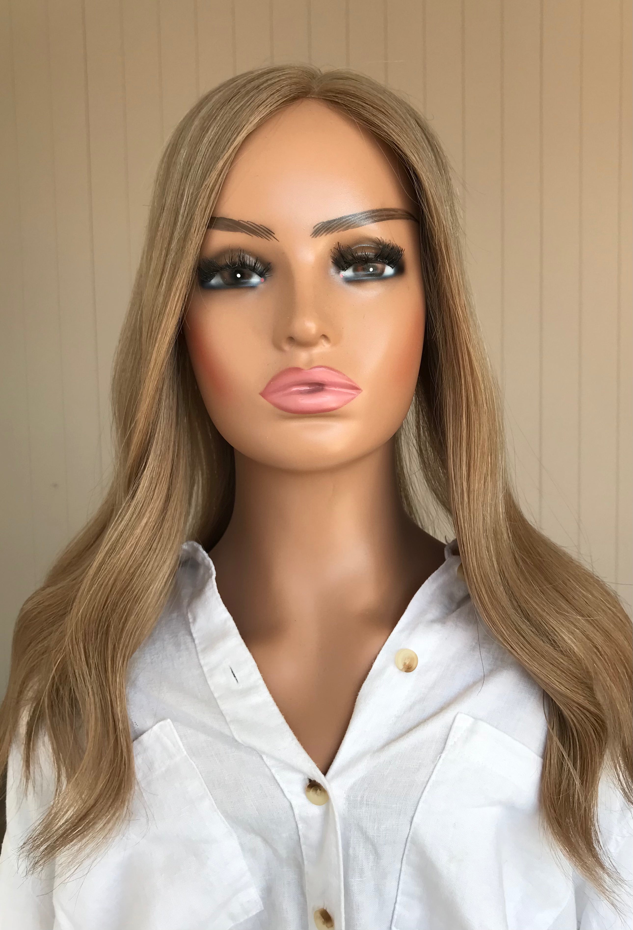 Gigi Closed Lace Low Density Topper with a 8 x 8 cap