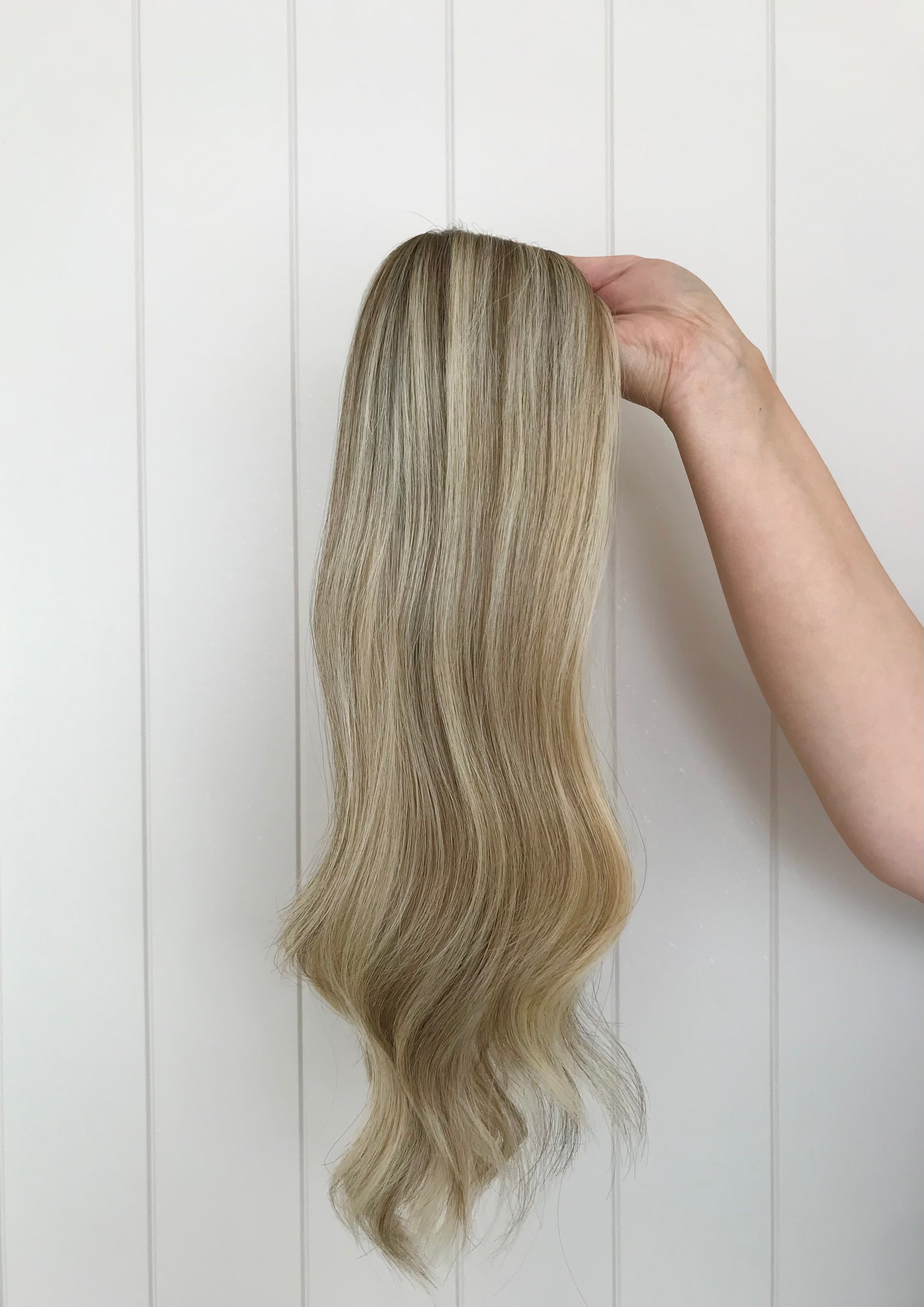 Frankie Closed Lace Low Density Topper with a 8 x 8 cap