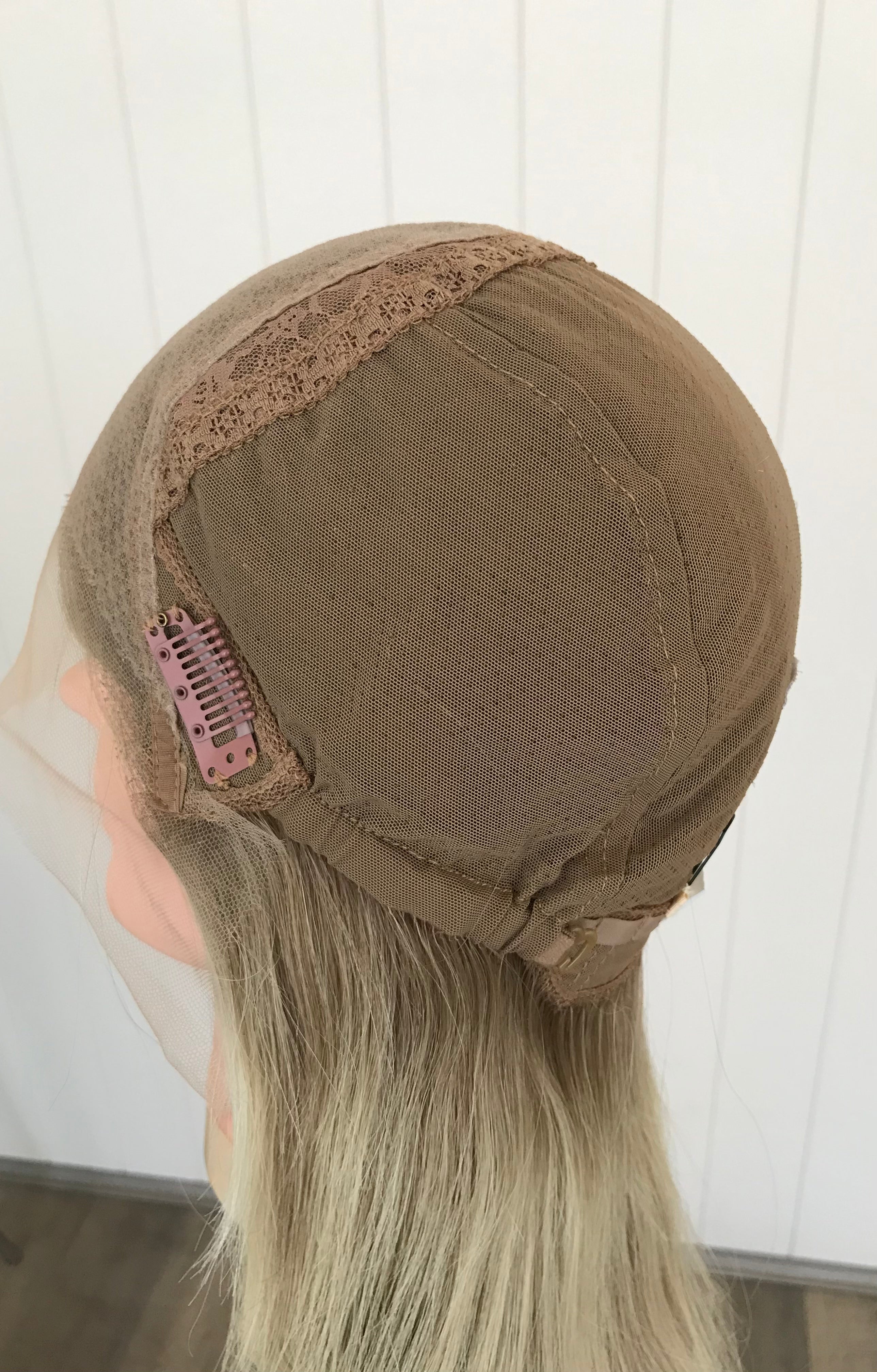 Emmerson Hand Tied Lace Wig 20 Inches with a small cap