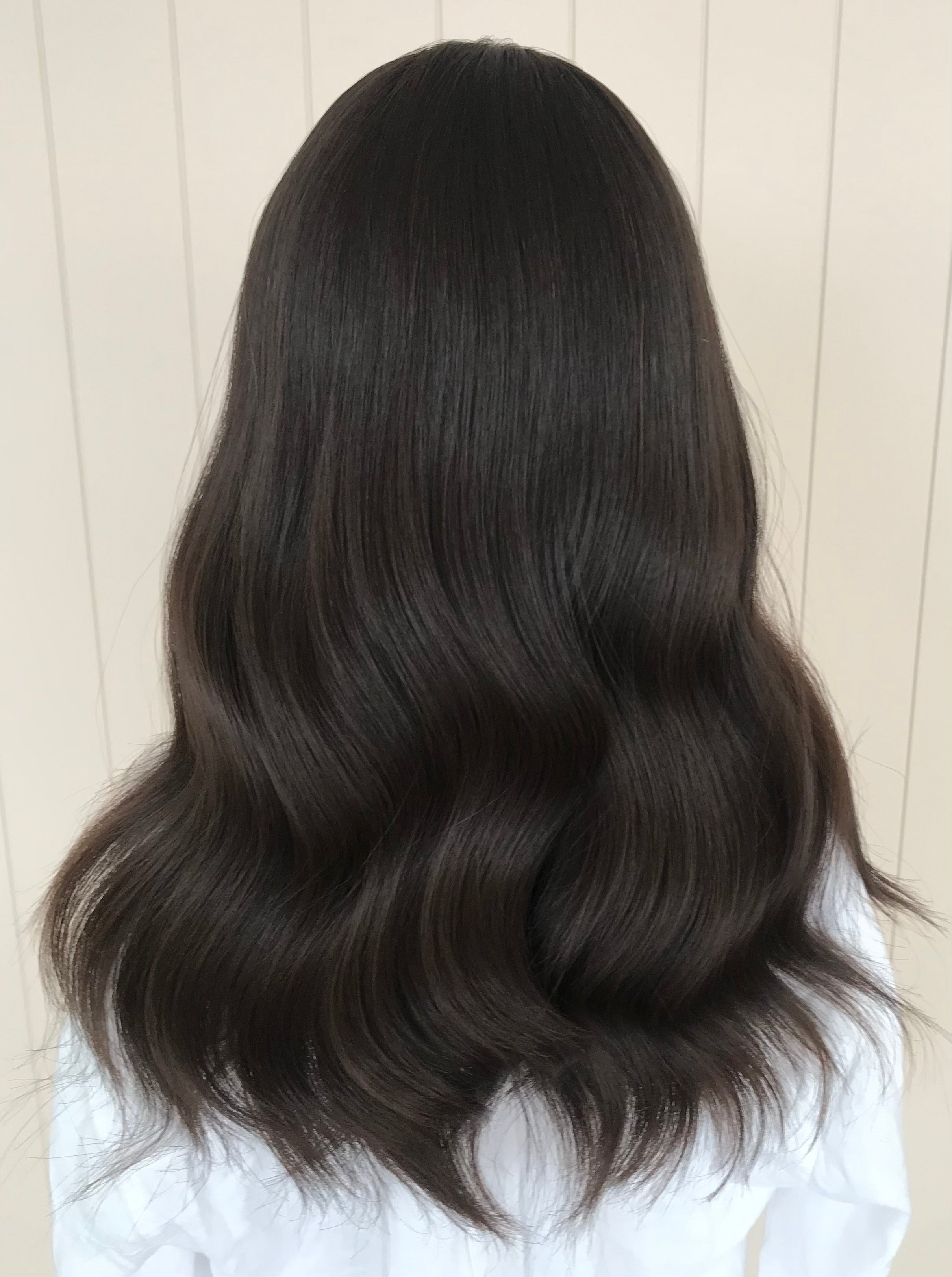 Iris - Lace Front Medical Human Hair Wig 18 Inch Medium Cap