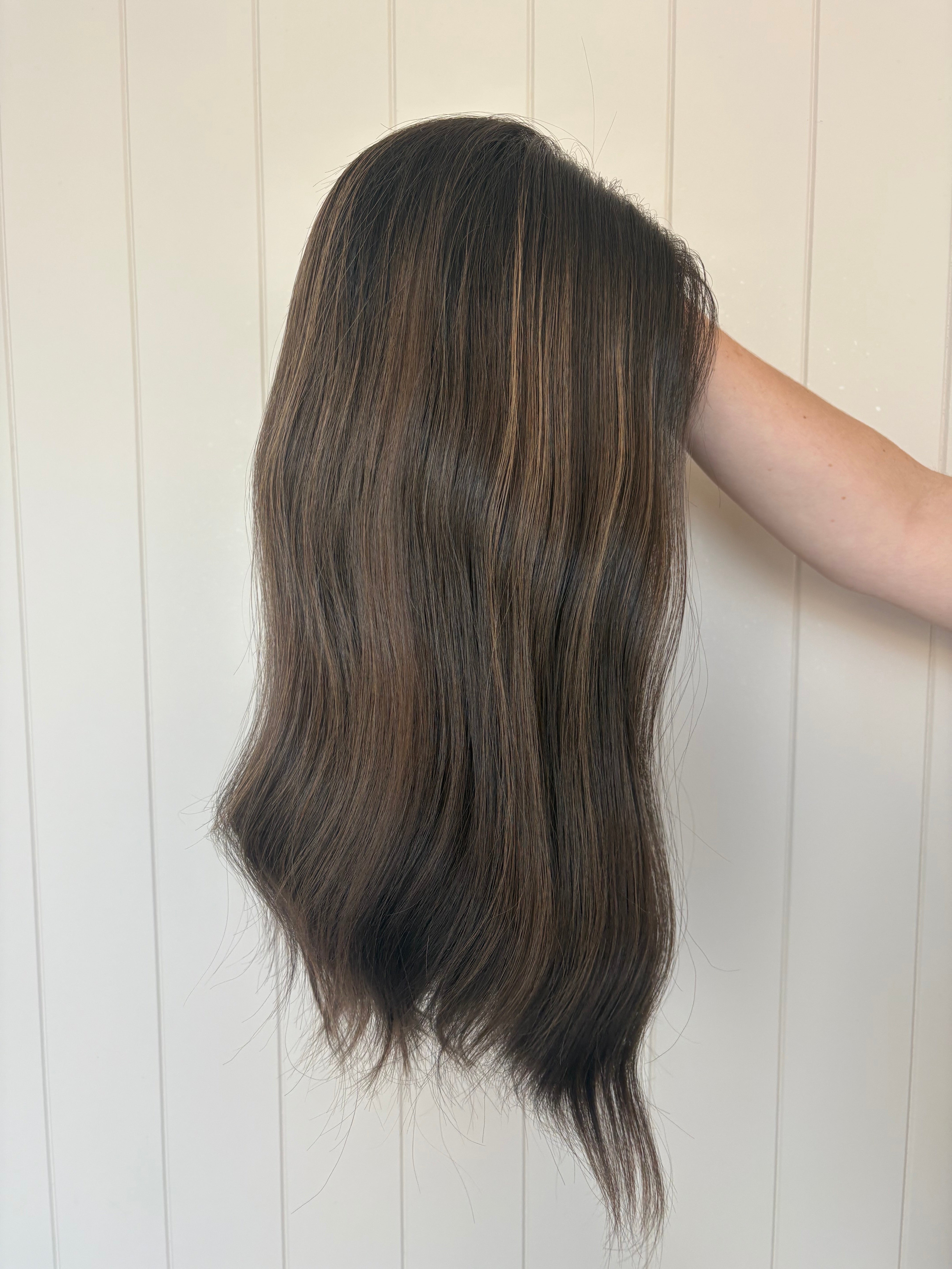 Maeve Hand Tied Lace  Wig 22'" Inches with a Medium Cap | Lob Layer