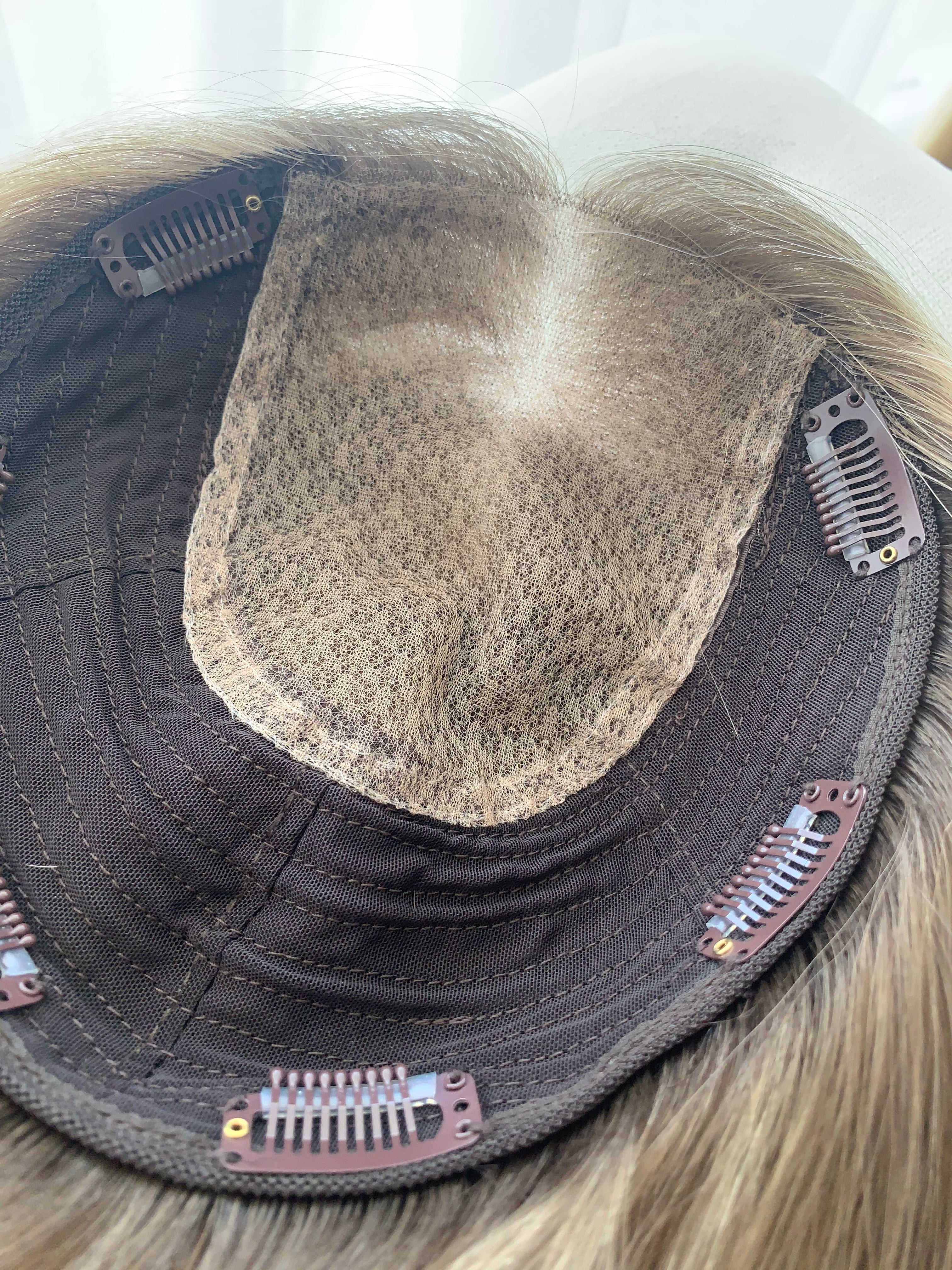 Frankie Closed Lace Low Density Topper with a 8 x 8 cap