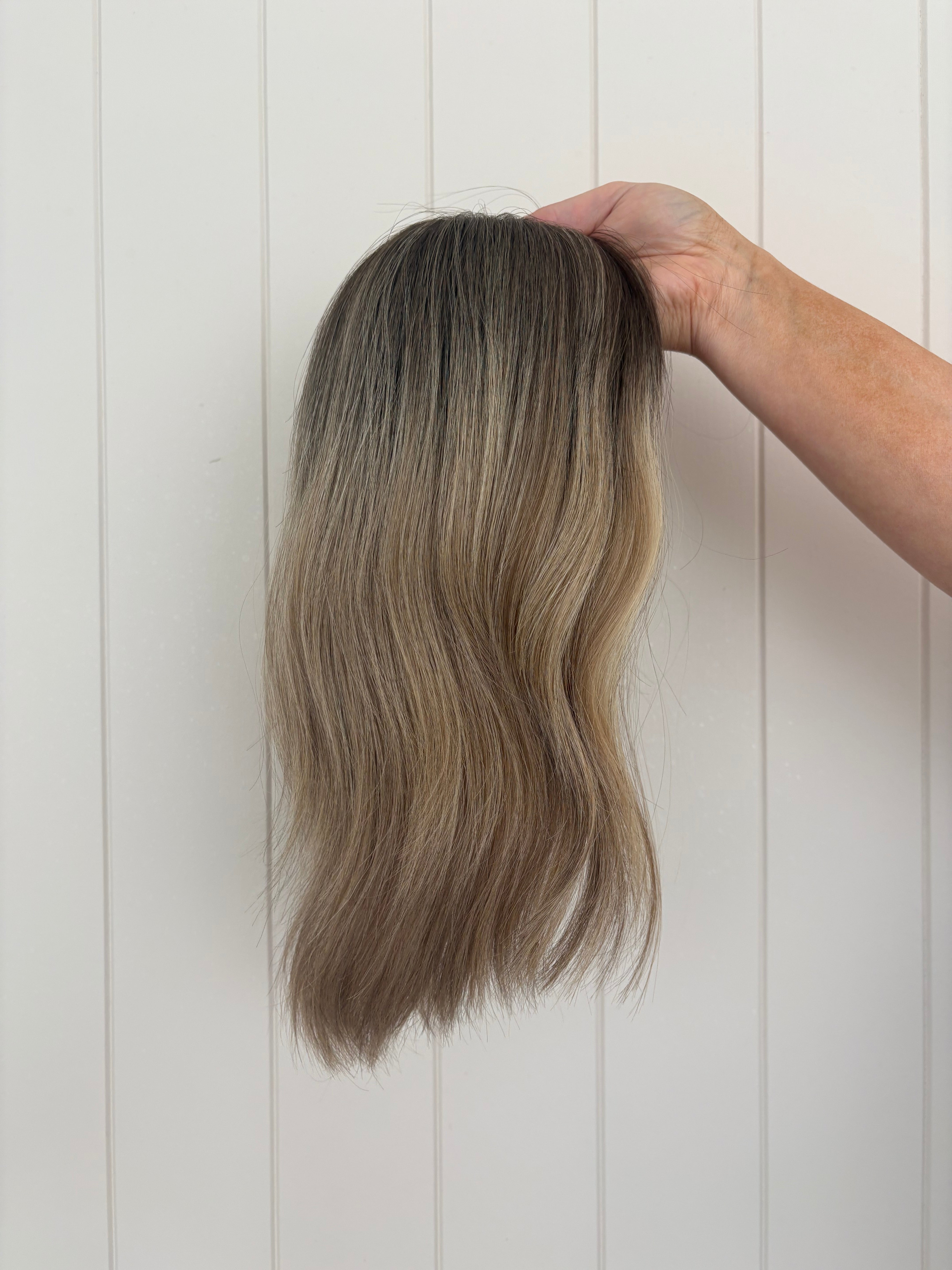 Cameron Closed Lace Low Density Topper with a 8 x 8 cap