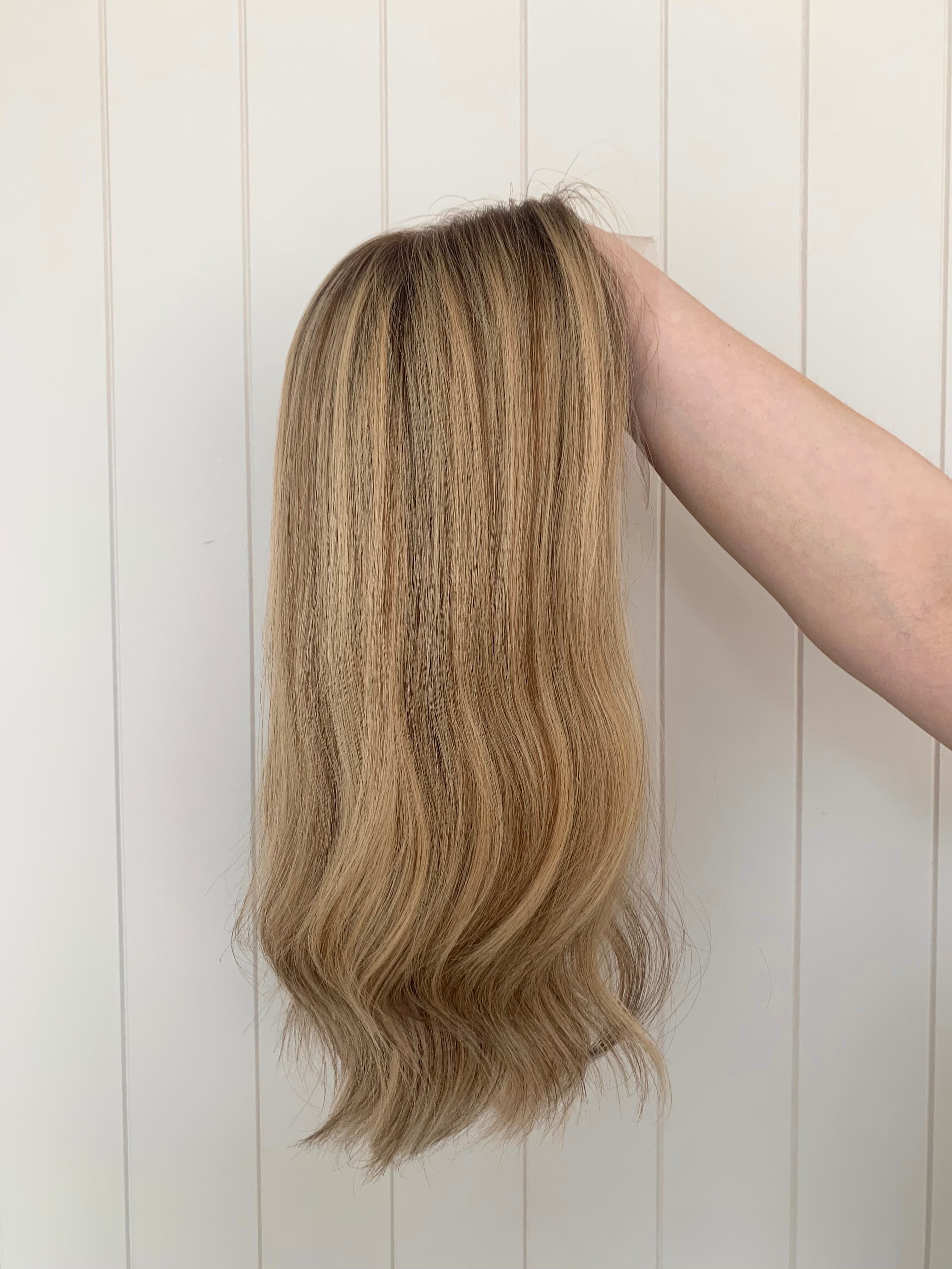 Cicely  - Lace Front Human Hair Wig 18 Inches Medium Cap