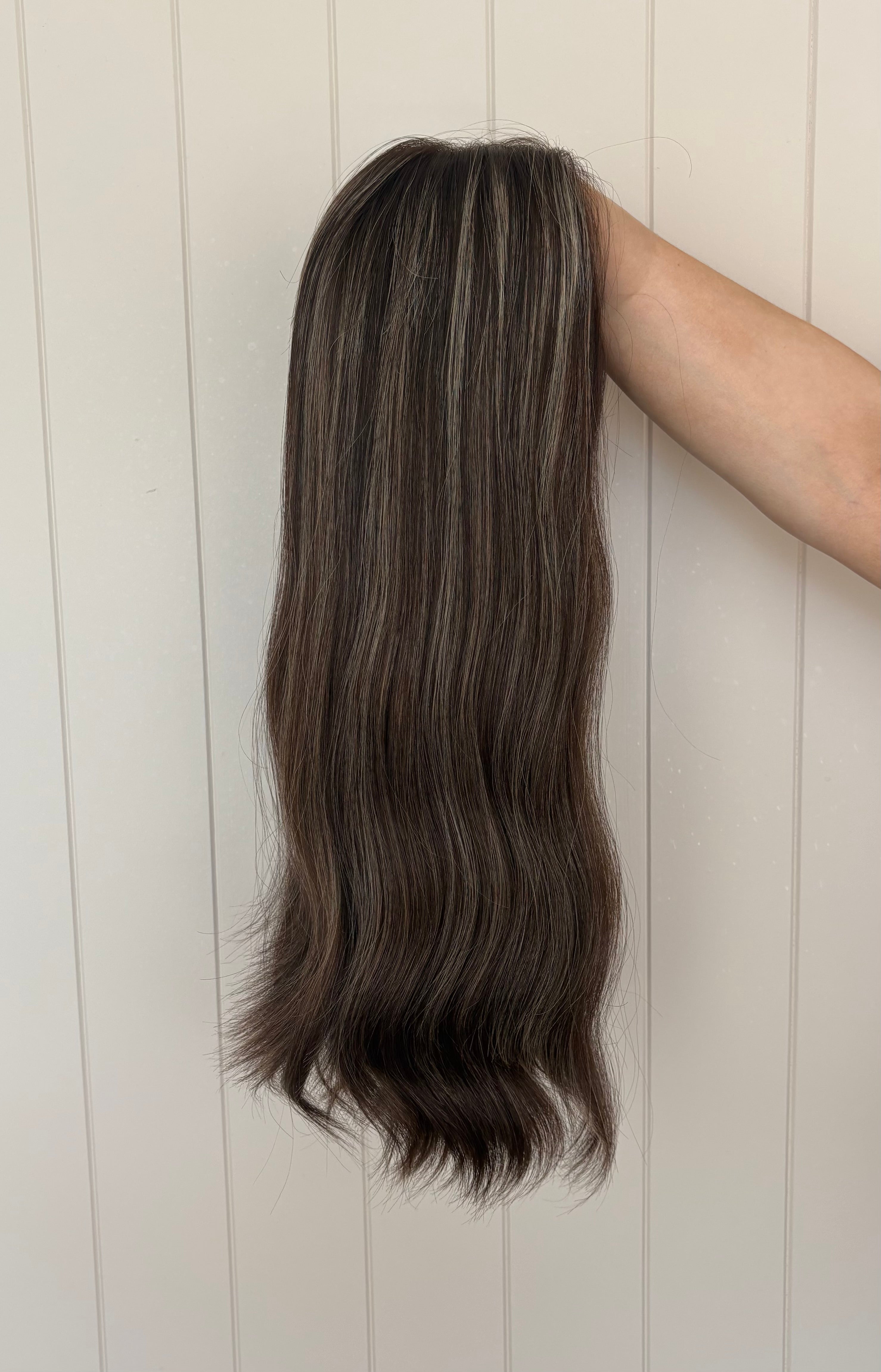 Hallie Lace Front Human Hair Wig 22 Inches Small Cap | Lob Layer