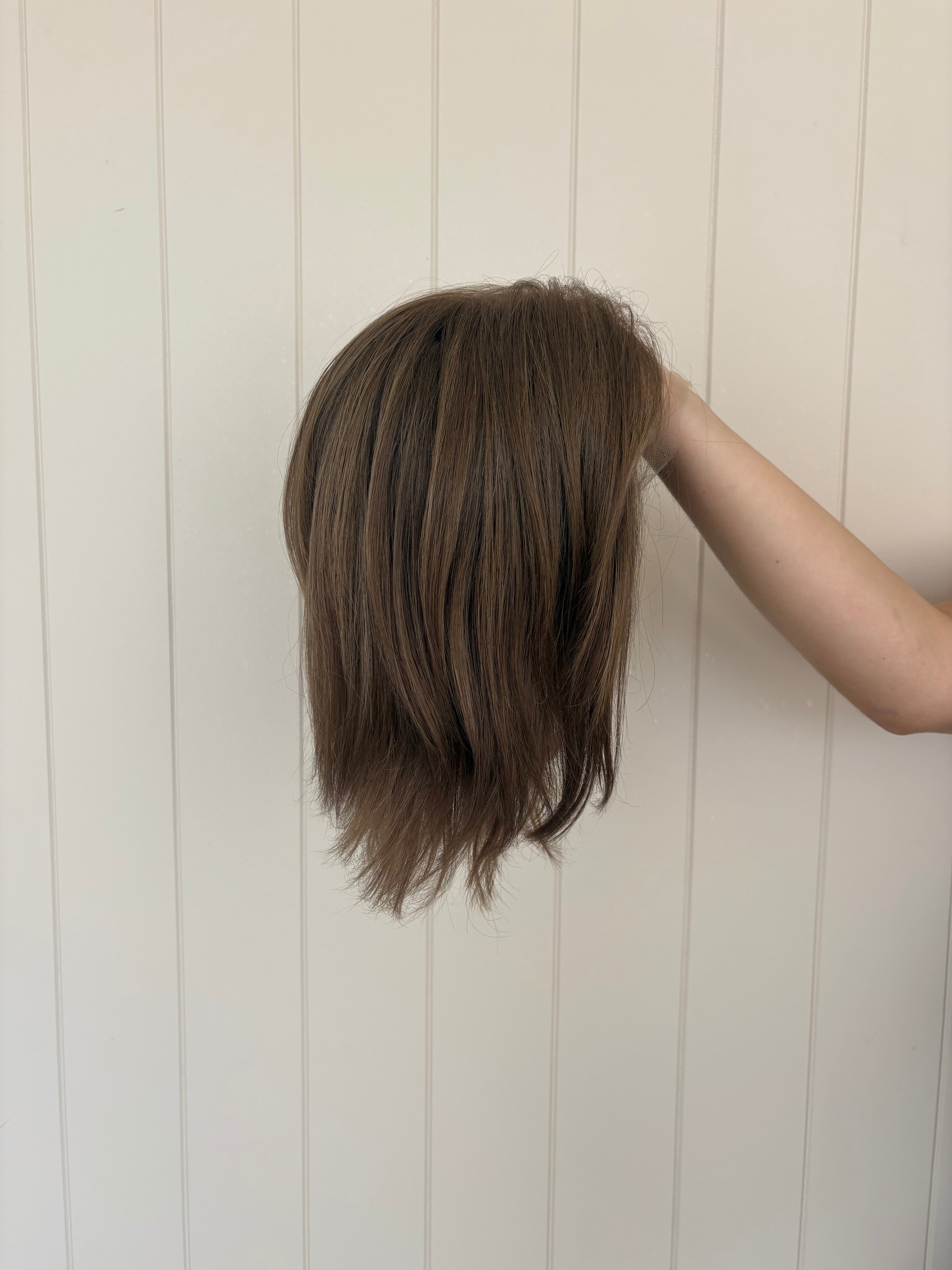 Billie Hand Tied Lace Style Wig 12 Inches with a Small Cap | Short Layer