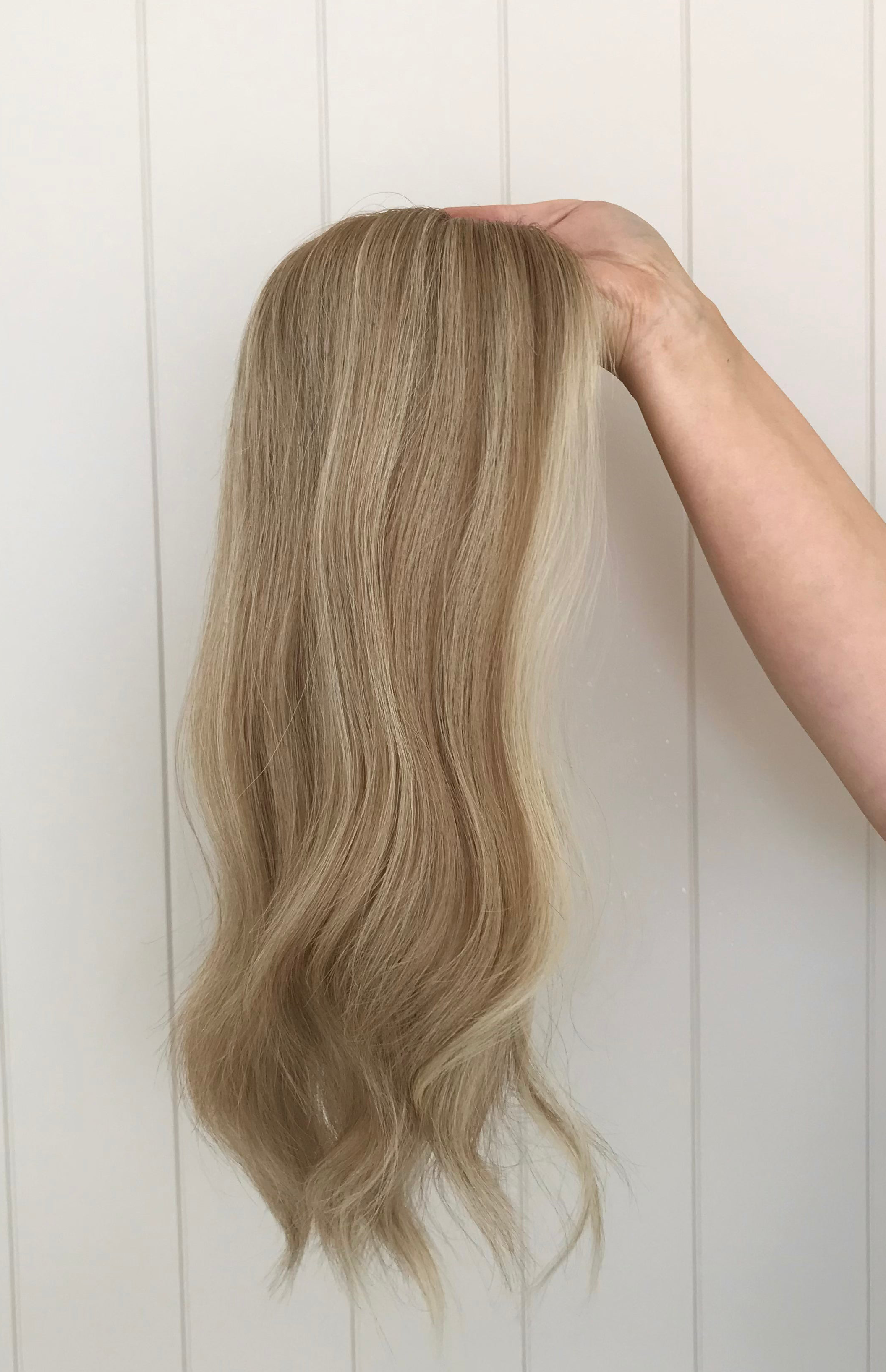 Emmerson Closed Lace Low Density Topper with a 8 x 8 cap