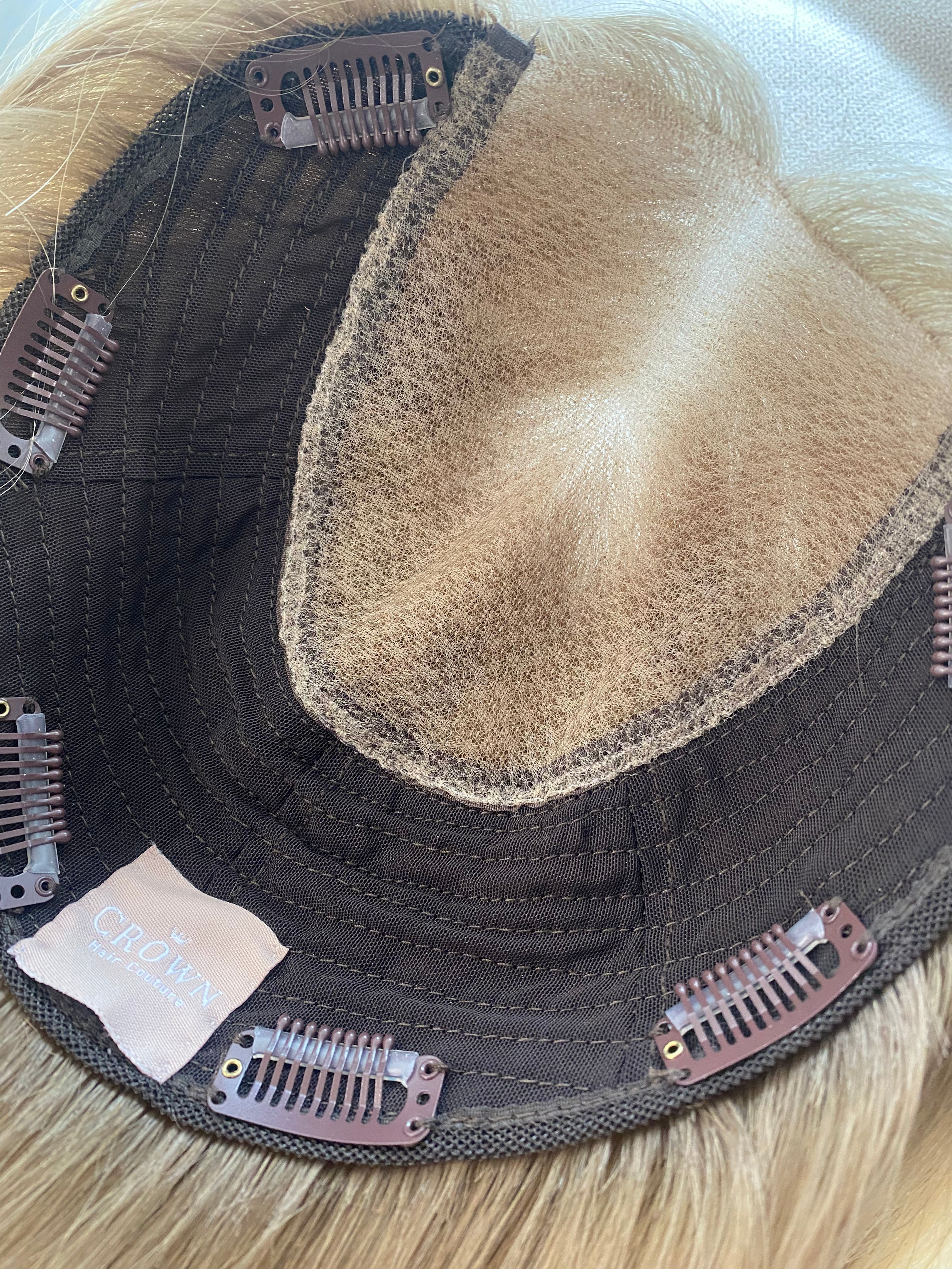 Emmerson Closed Lace Low Density Topper with a 8 x 8 cap