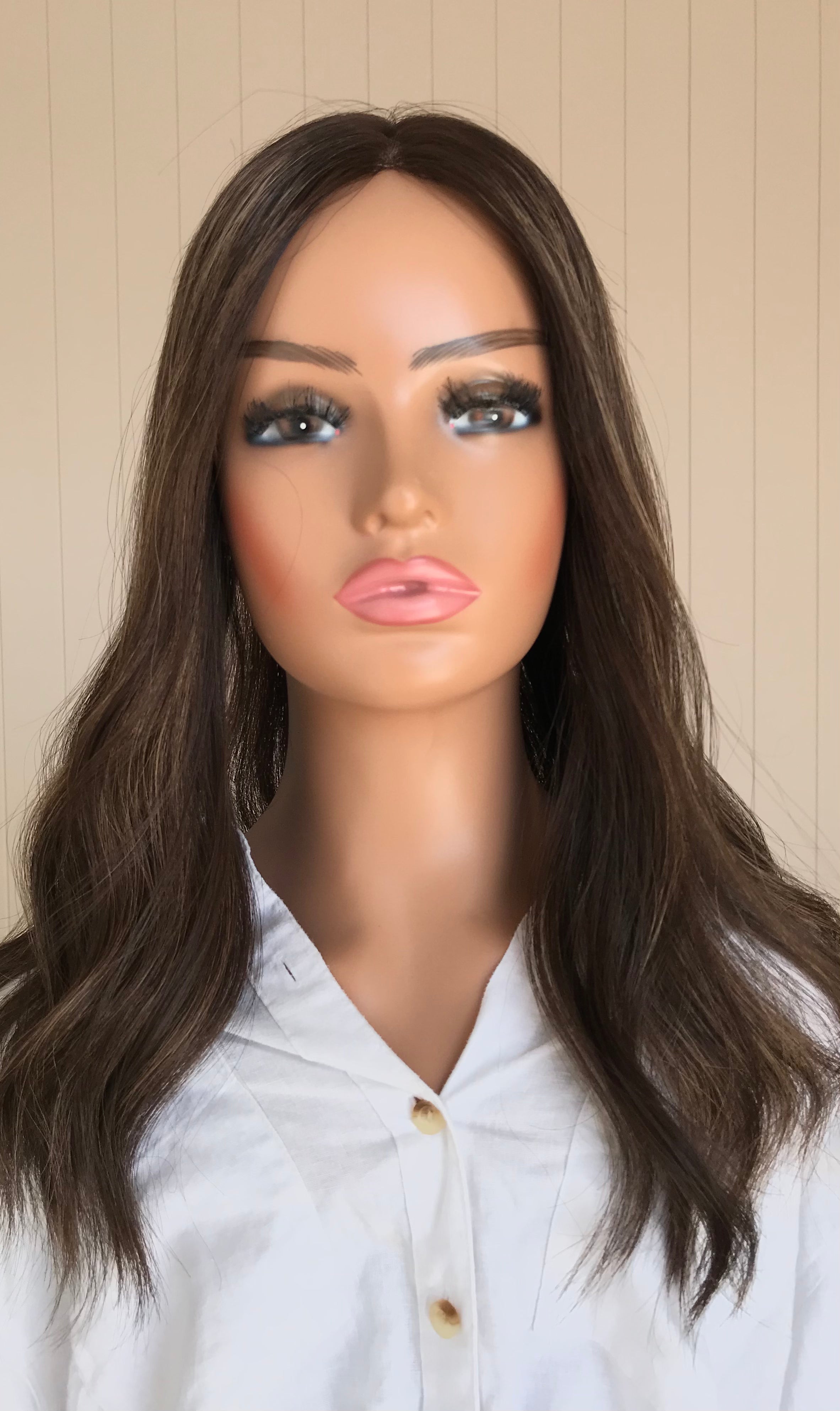 Payton Closed Lace Low Density Topper with a 8 x 8 cap