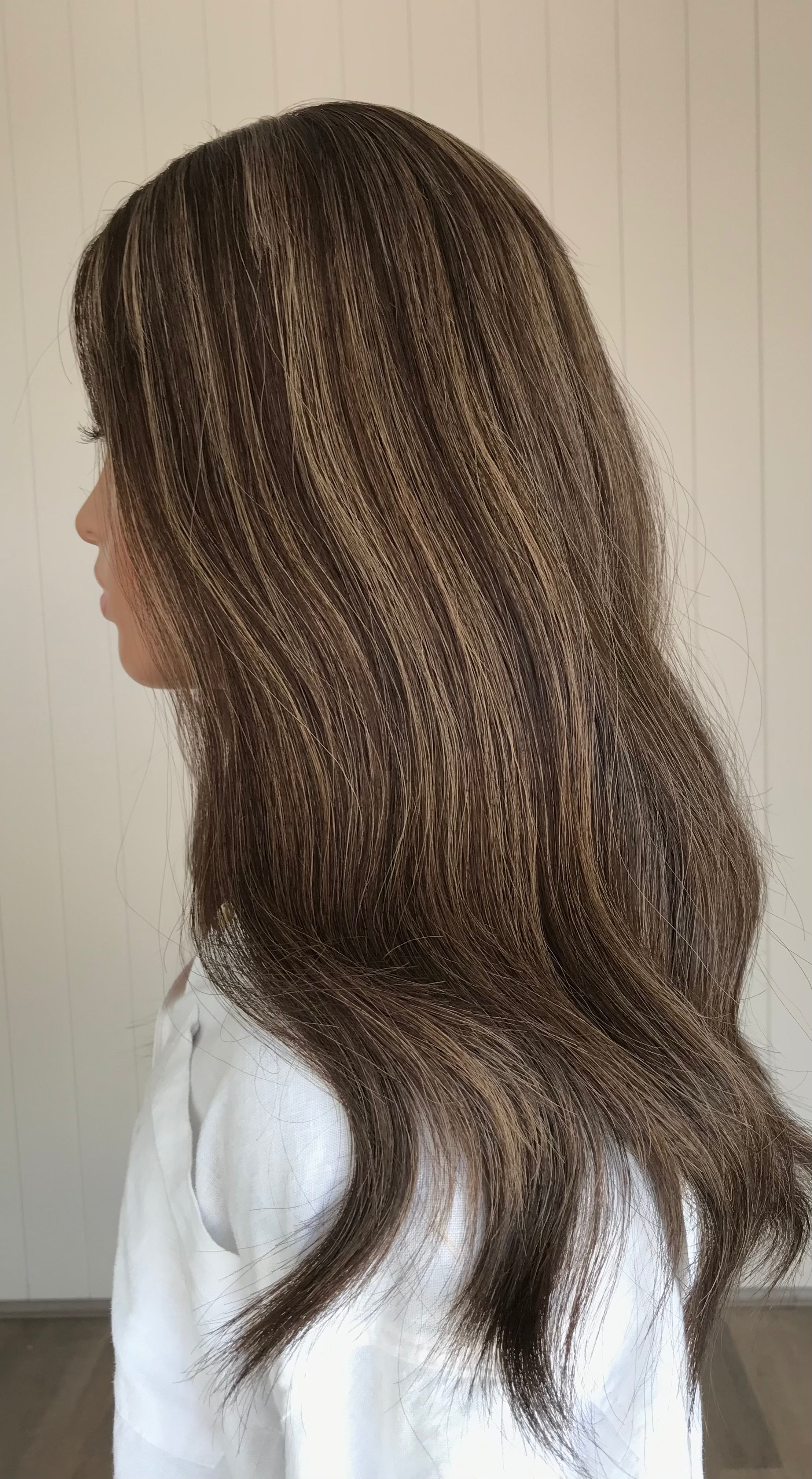 Payton Closed Lace Low Density Topper with a 8 x 8 cap