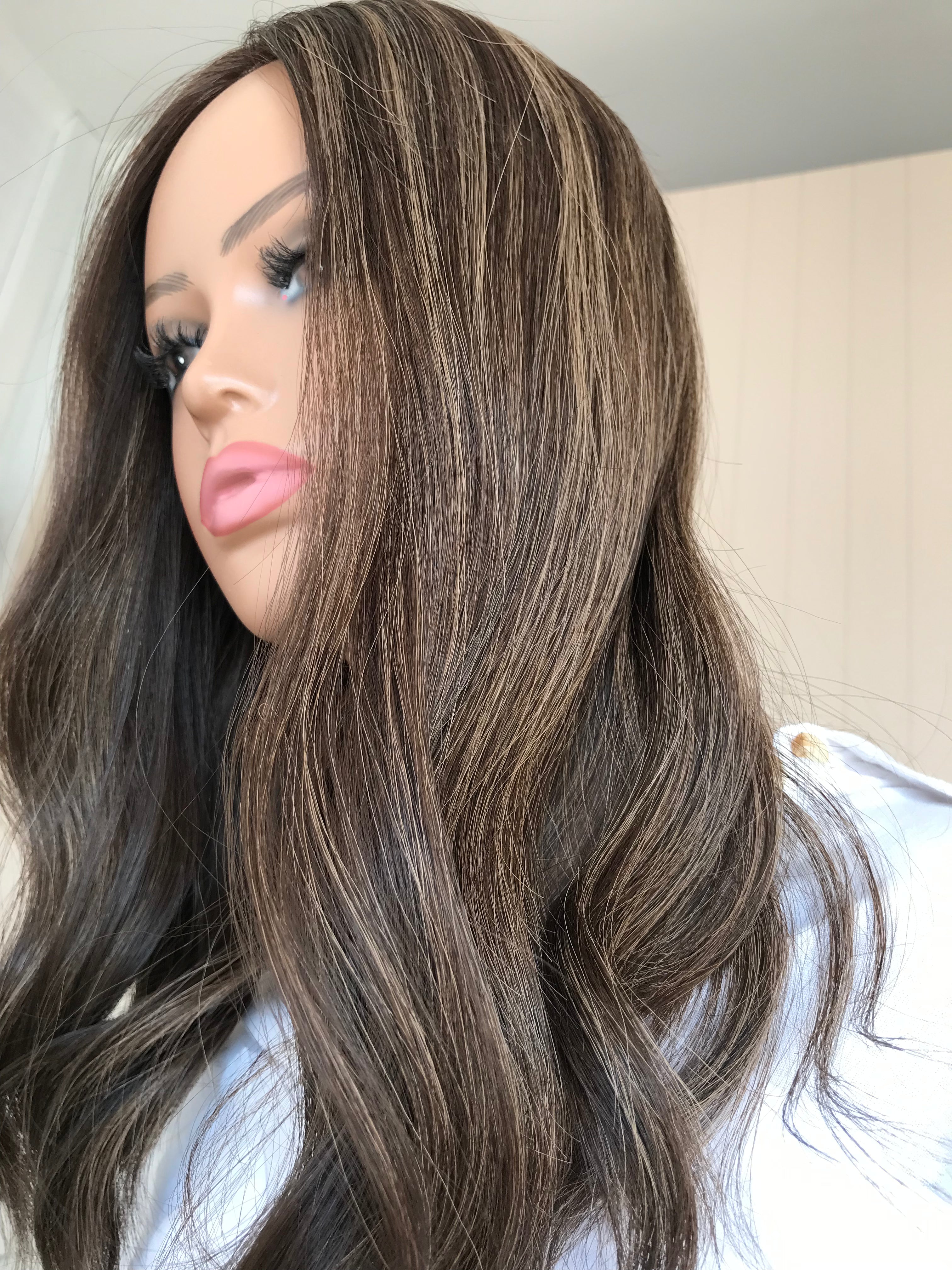 Payton Closed Lace Low Density Topper with a 8 x 8 cap