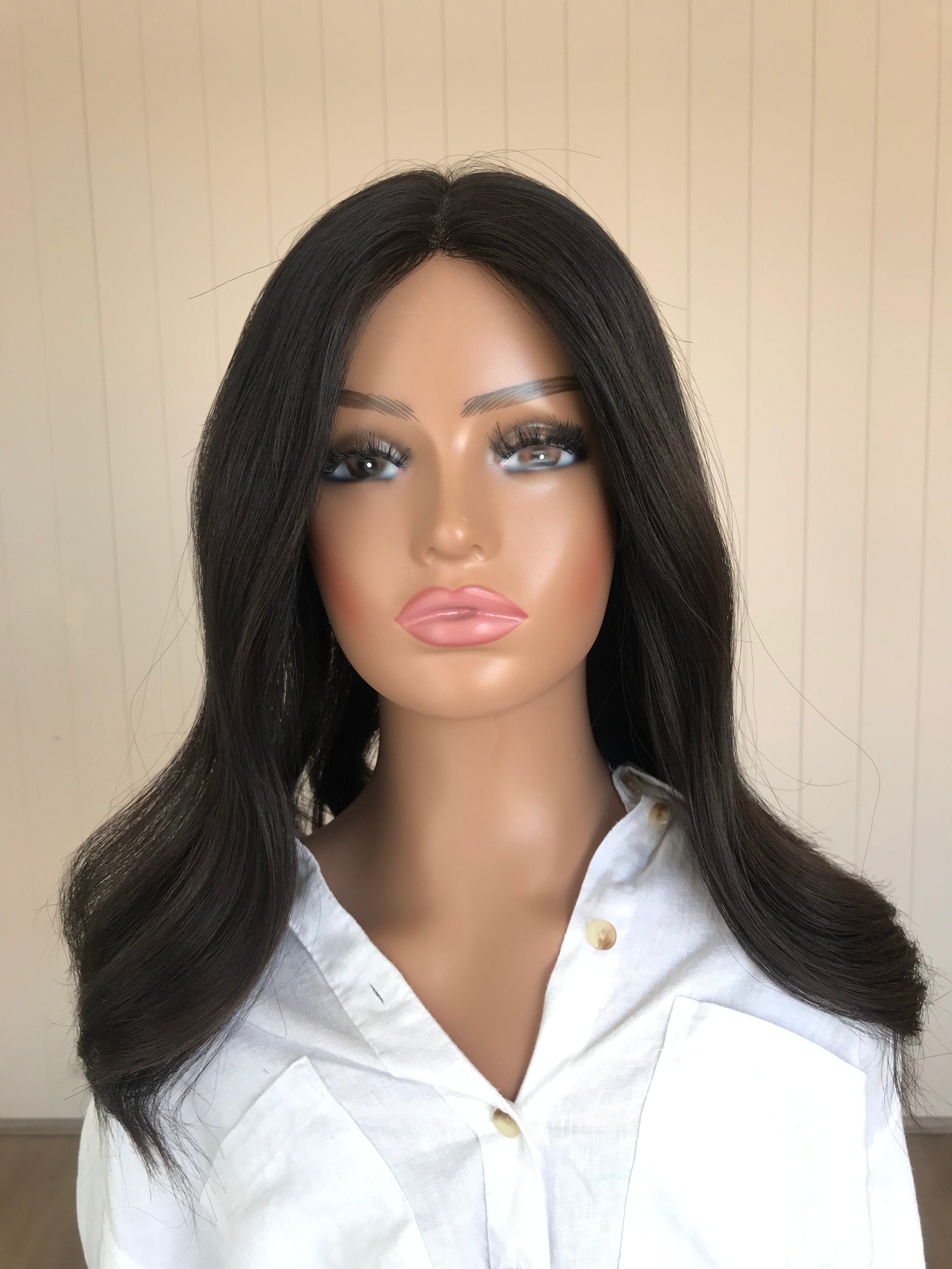 Zoey Closed Lace Low Density Topper with a 8 x 8 cap