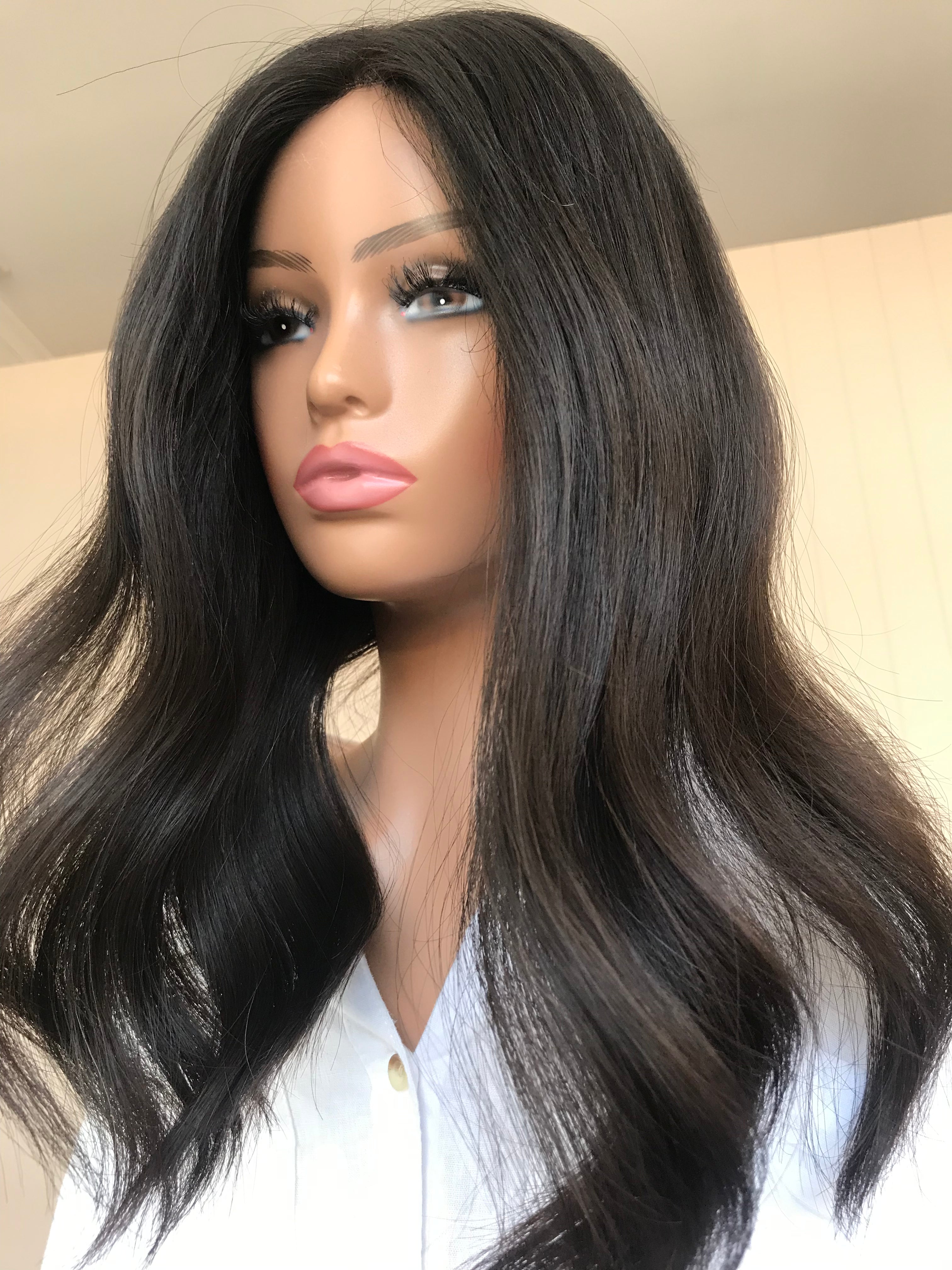 Zoey Closed Lace Low Density Topper with a 8 x 8 cap