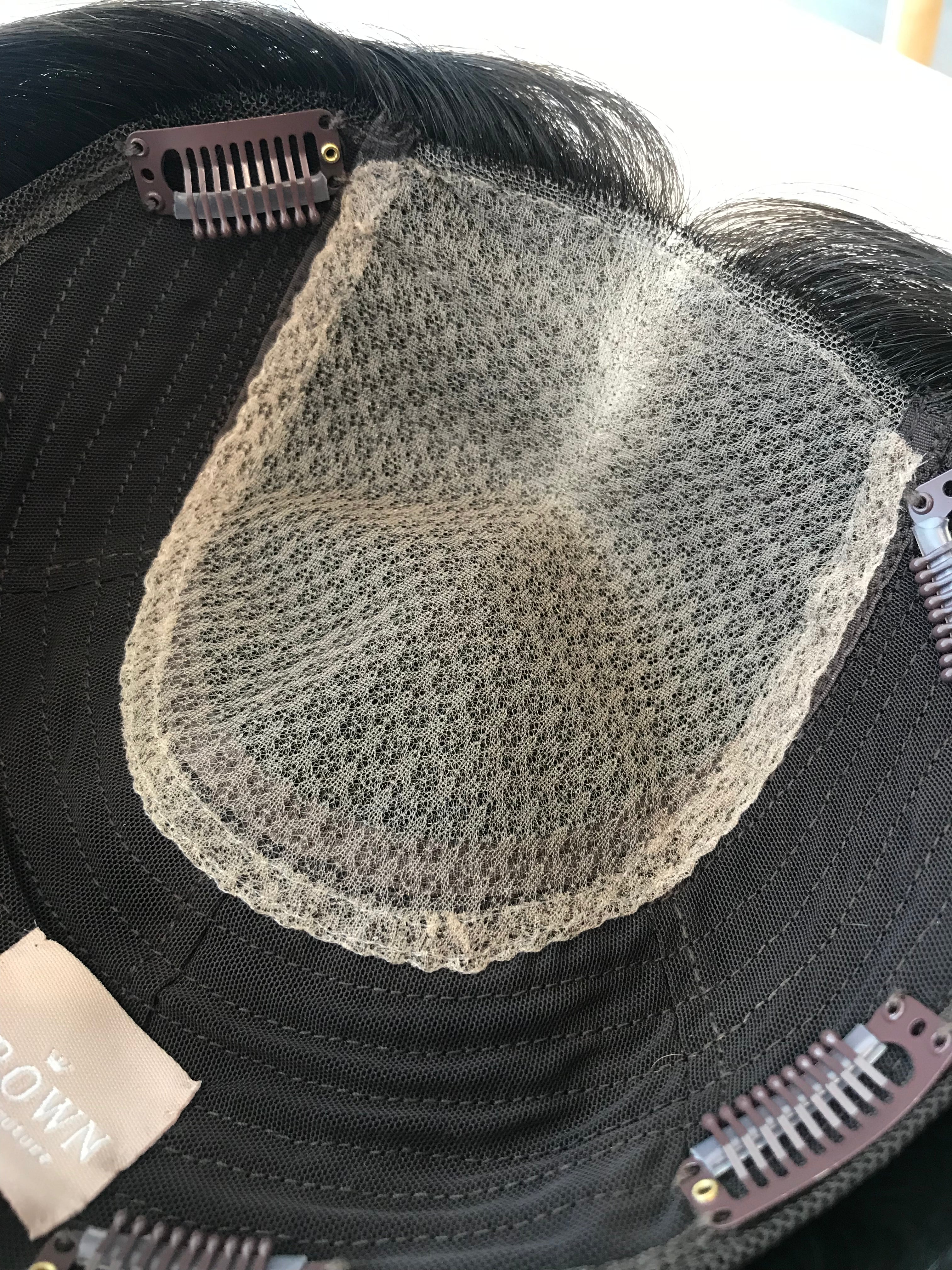 Zoey Closed Lace Low Density Topper with a 8 x 8 cap