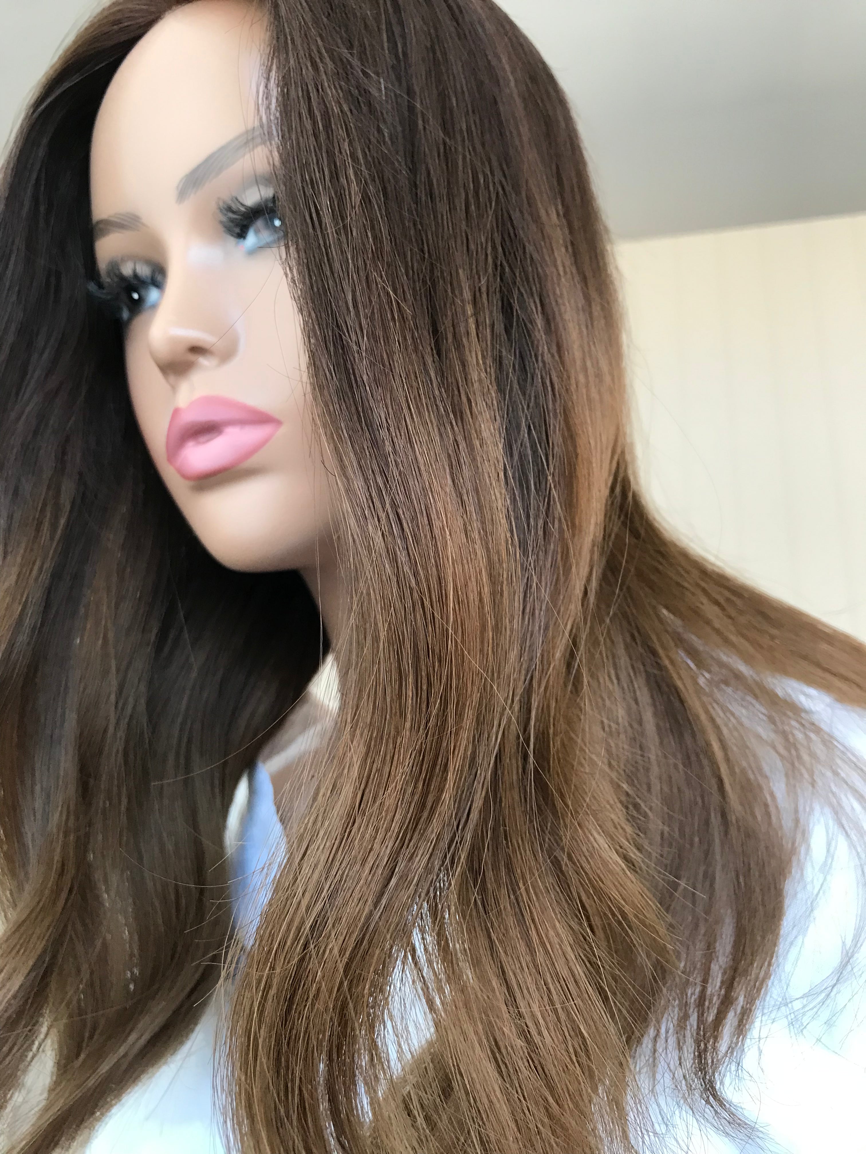 Eva Closed Lace Low Density Topper with a 8 x 8 cap