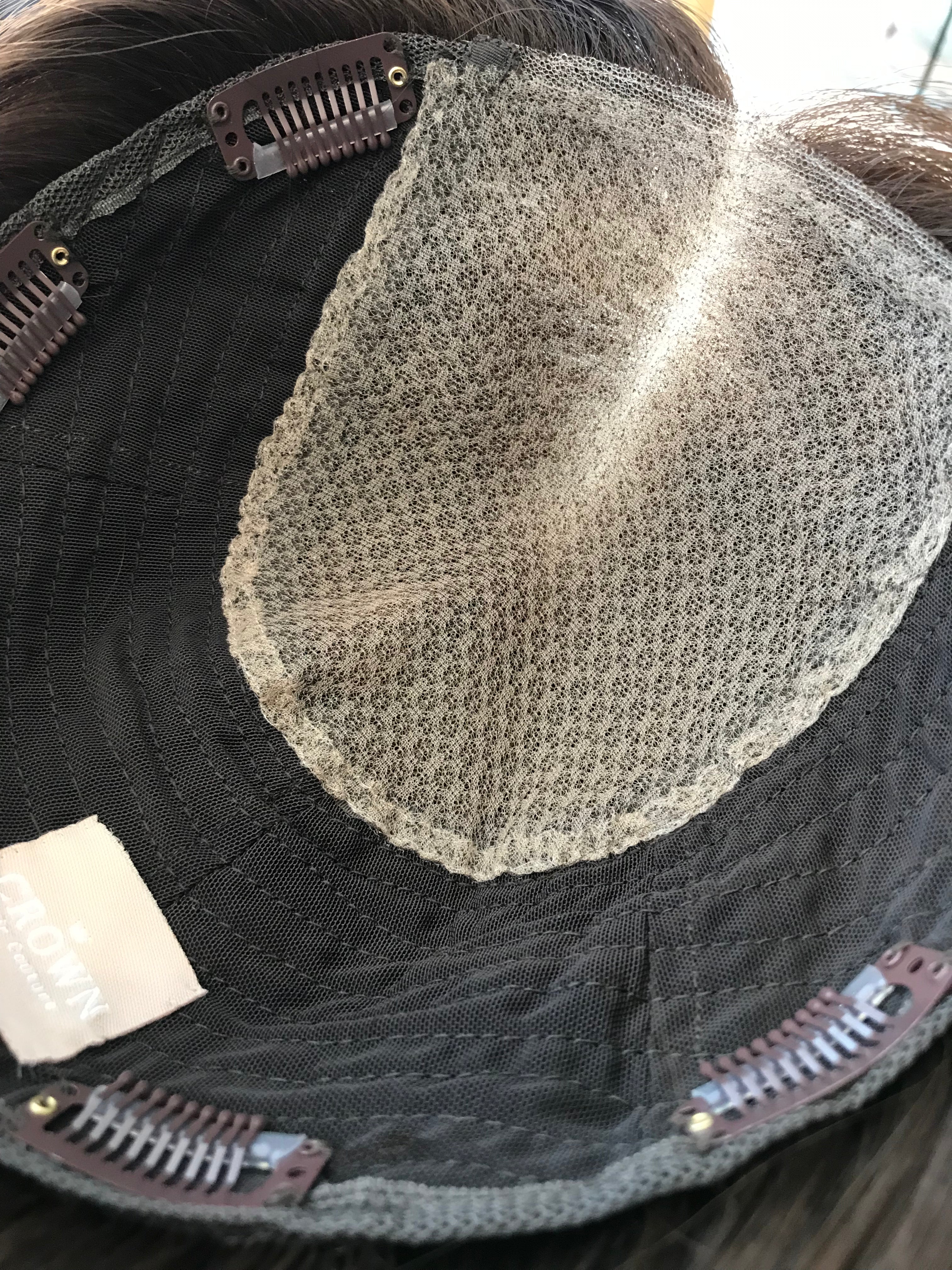 Eva Closed Lace Low Density Topper with a 8 x 8 cap