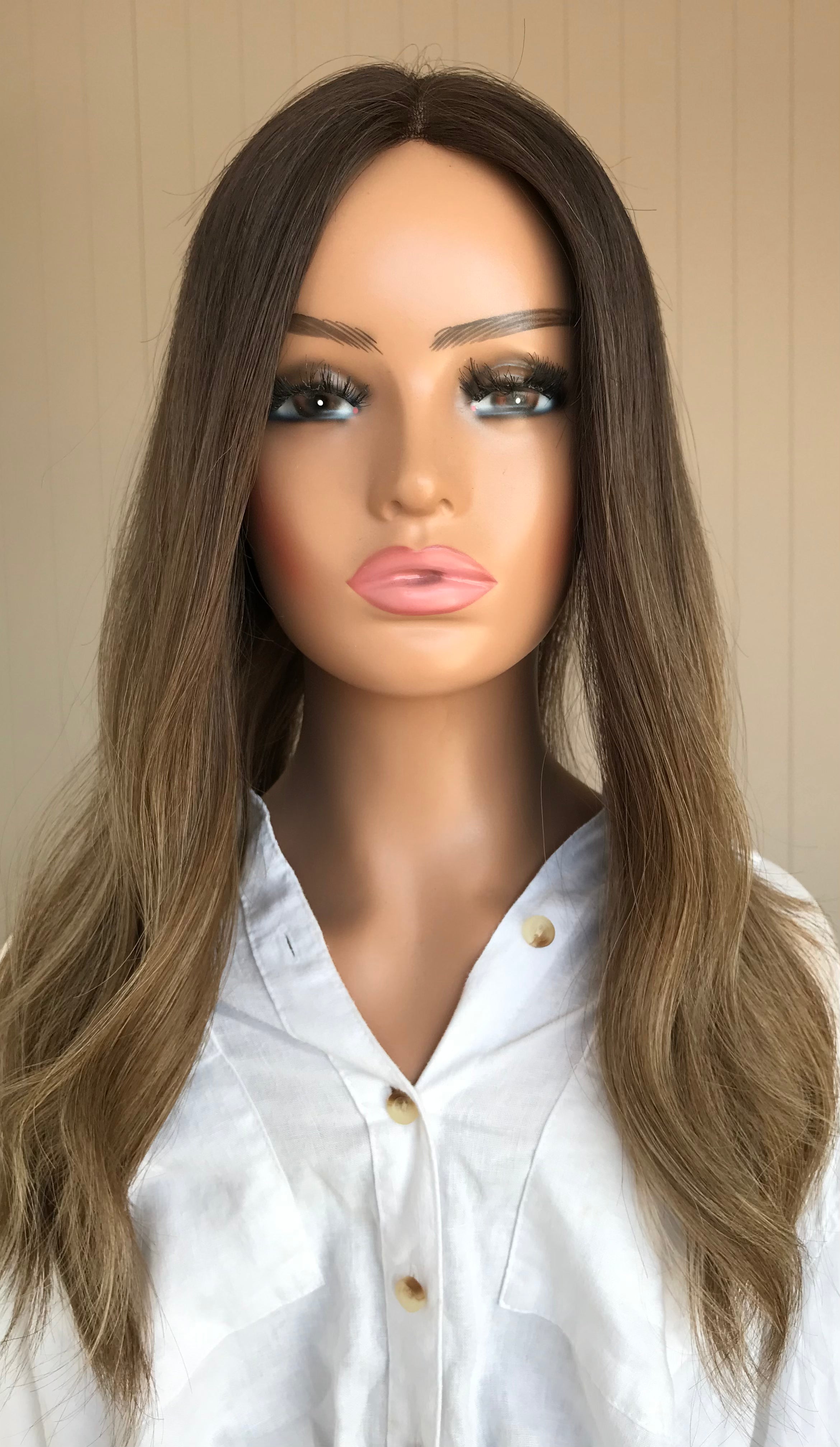 Giselle Closed Lace Low Density Topper with a 8 x 8 cap