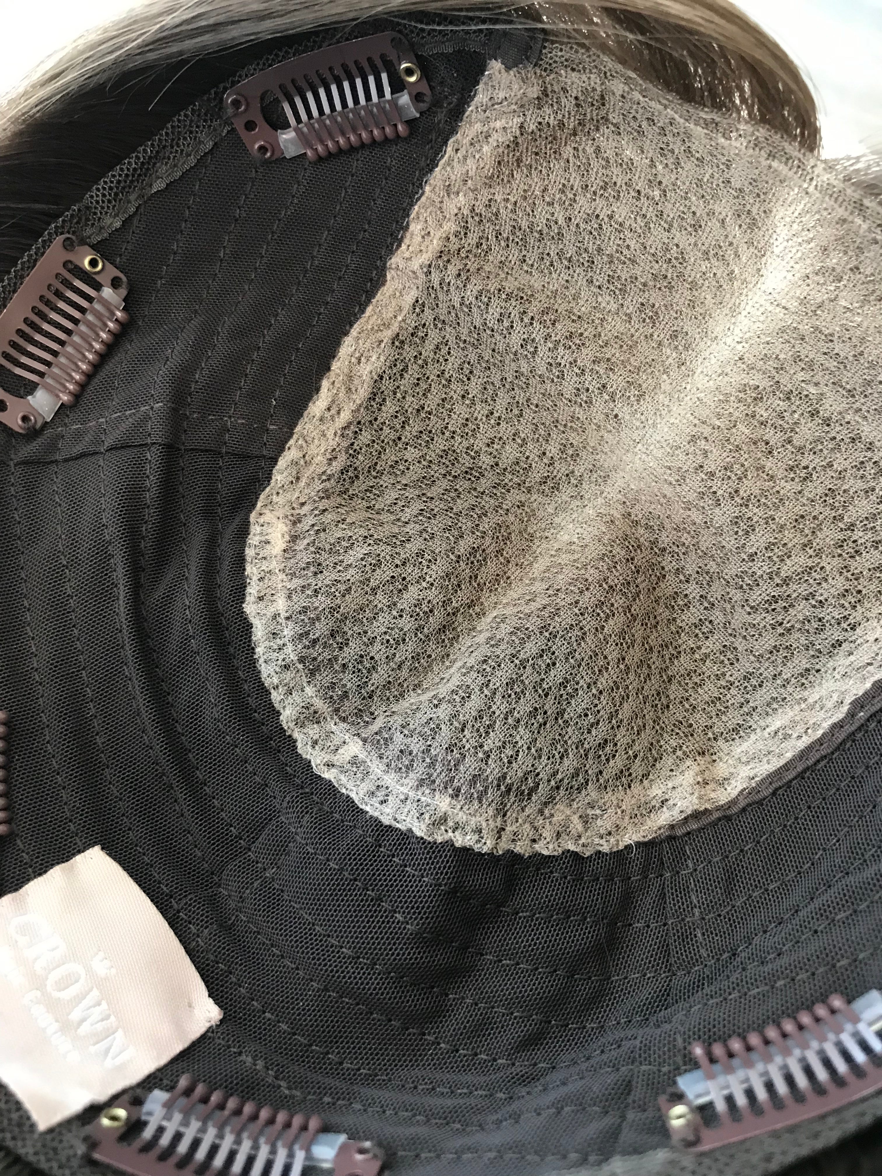 Harper Closed Lace Low Density Topper with a 8 x 8 cap