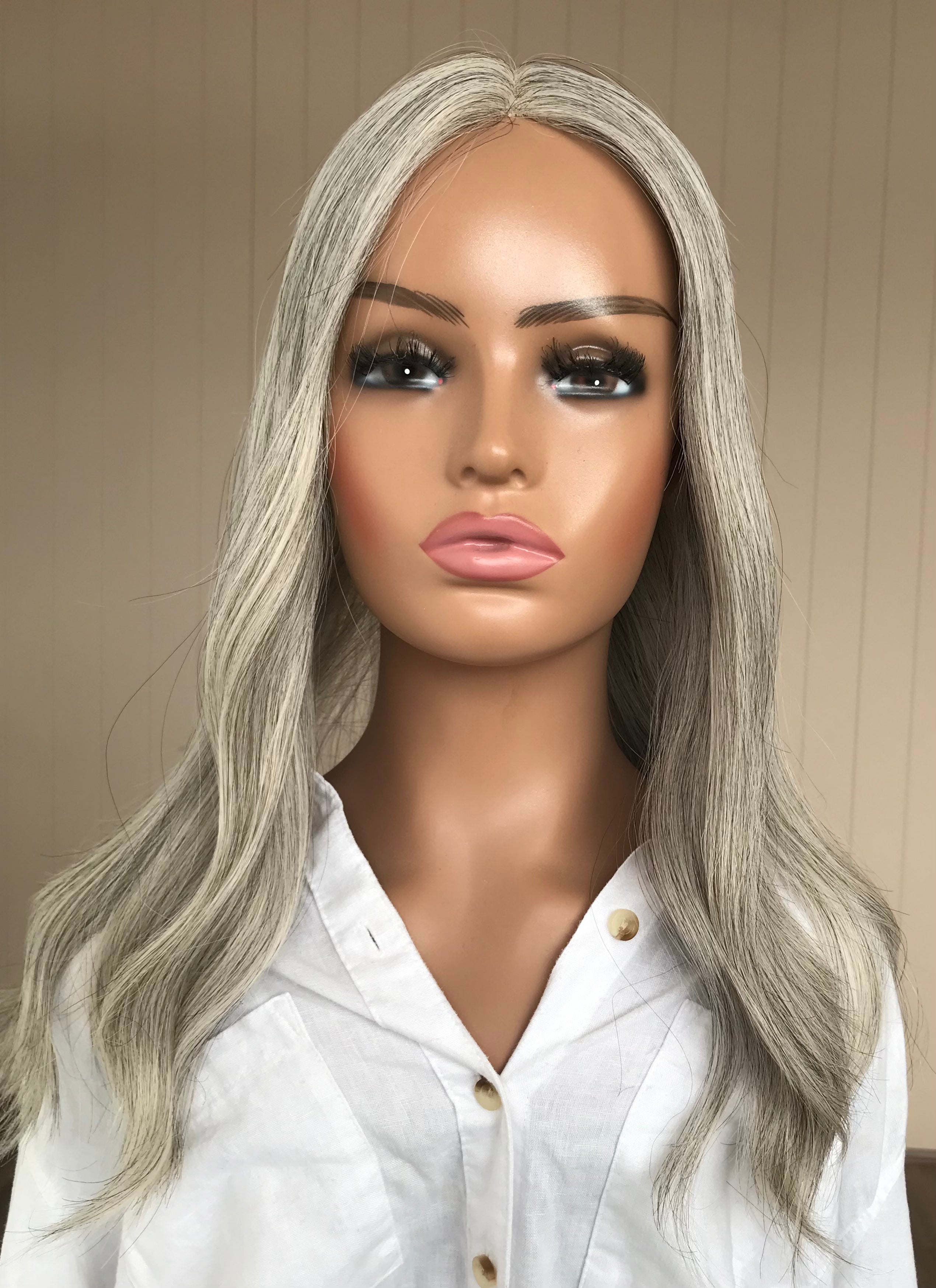 Andie Closed Lace Low Density Topper with a 8 x 8 cap