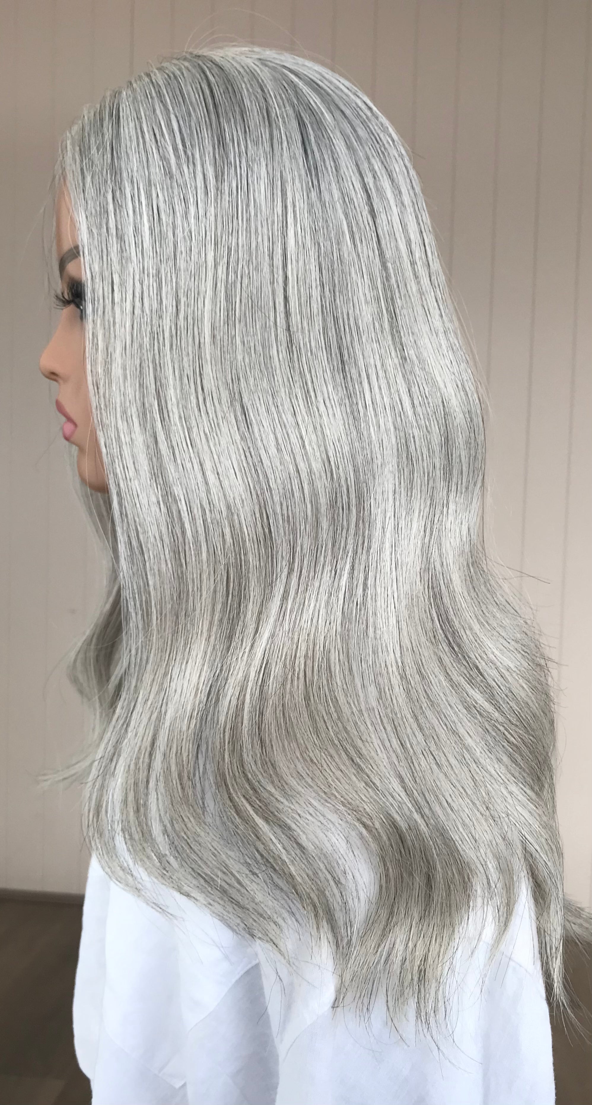 Andie Closed Lace Low Density Topper with a 8 x 8 cap