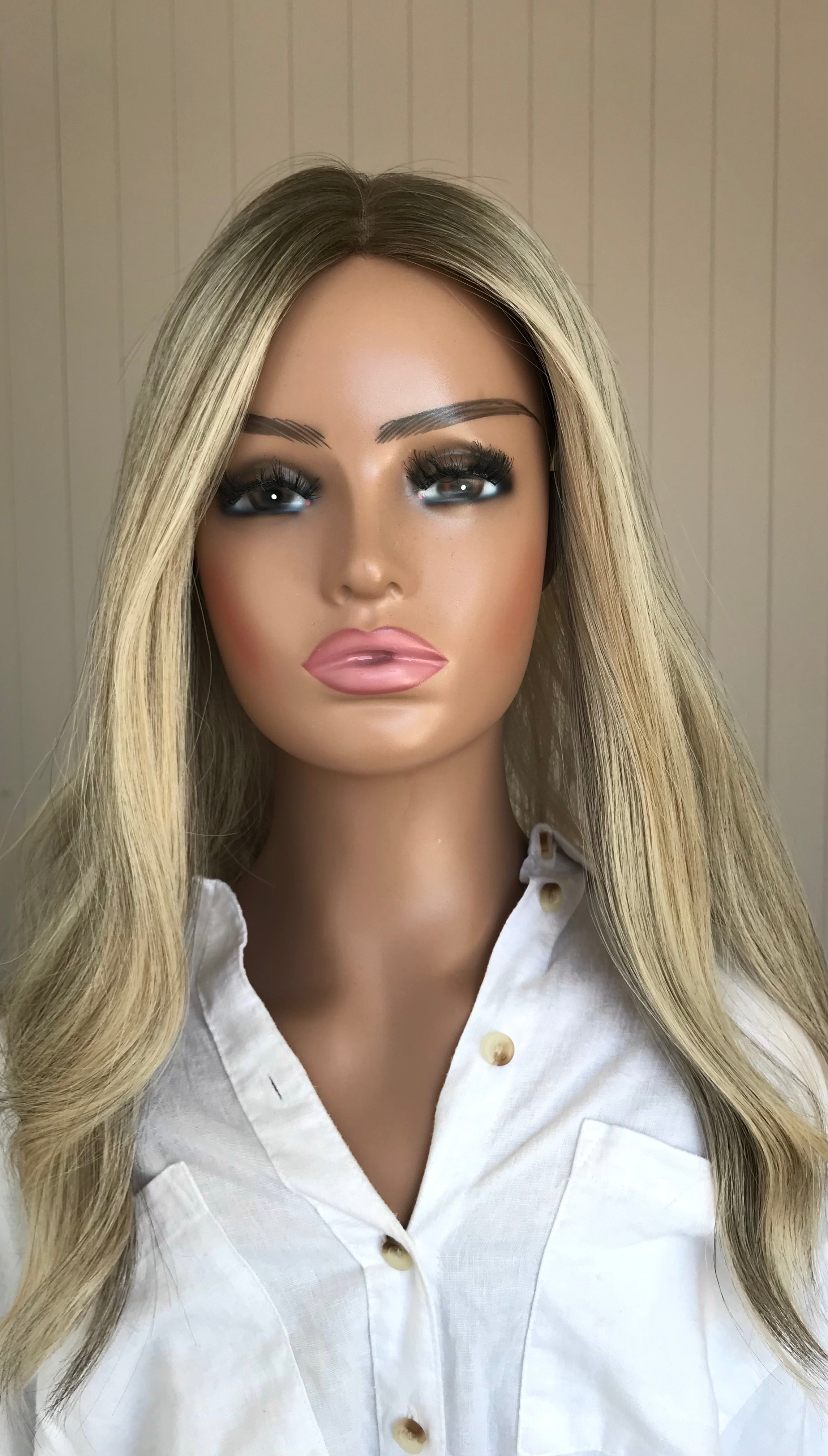 Cleo Closed Lace Low Density Topper with a 8 x 8 cap