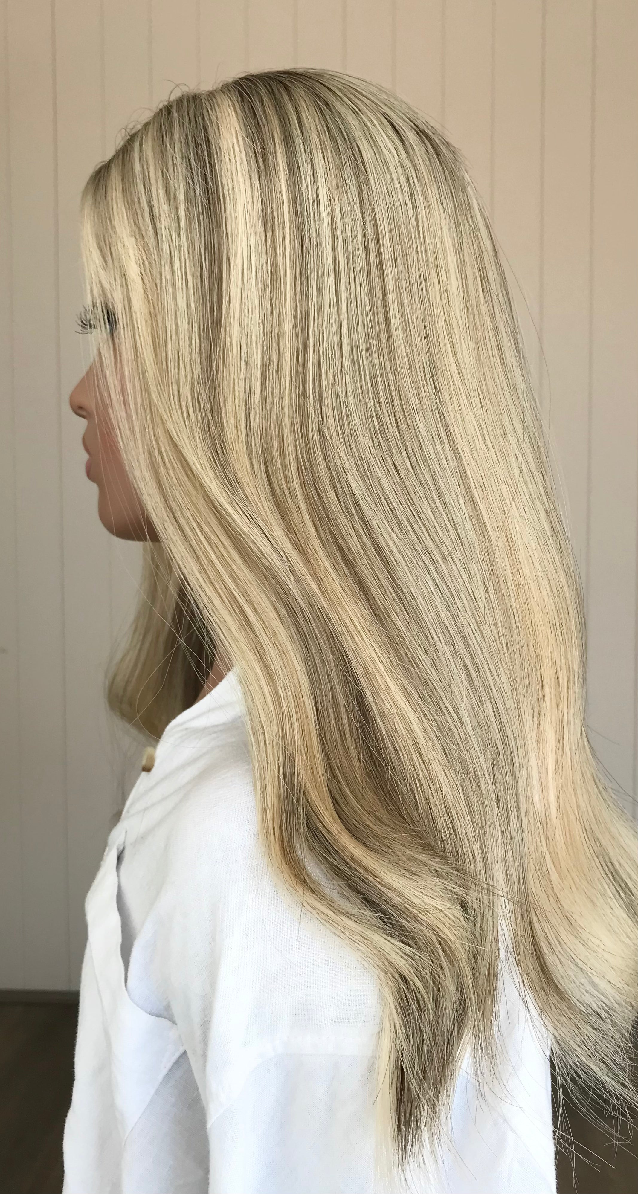 Cleo Closed Lace Low Density Topper with a 8 x 8 cap