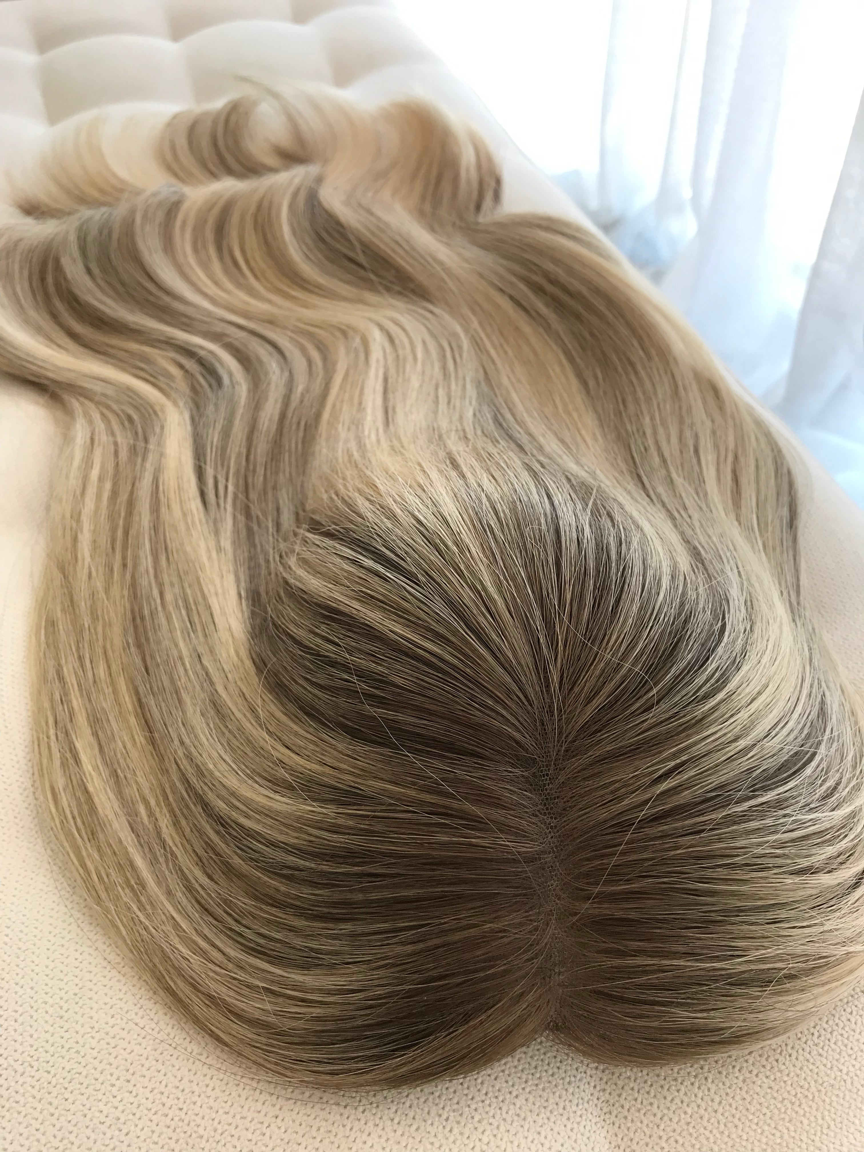 Cleo Closed Lace Low Density Topper with a 8 x 8 cap