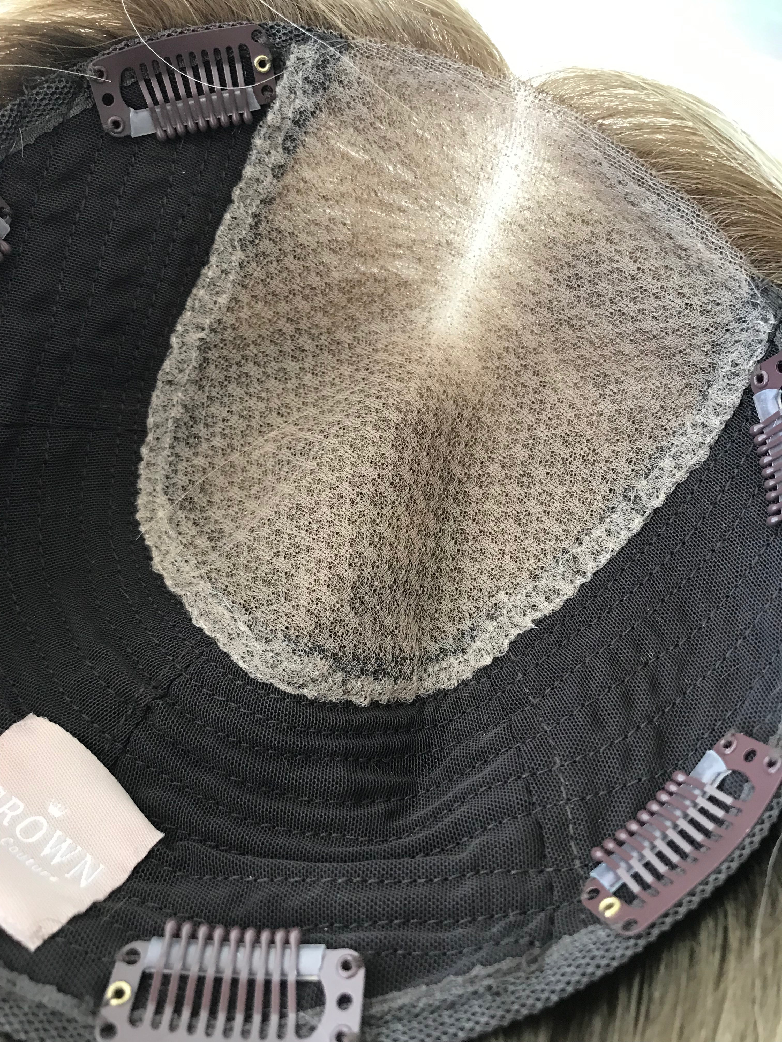 Cleo Closed Lace Low Density Topper with a 8 x 8 cap