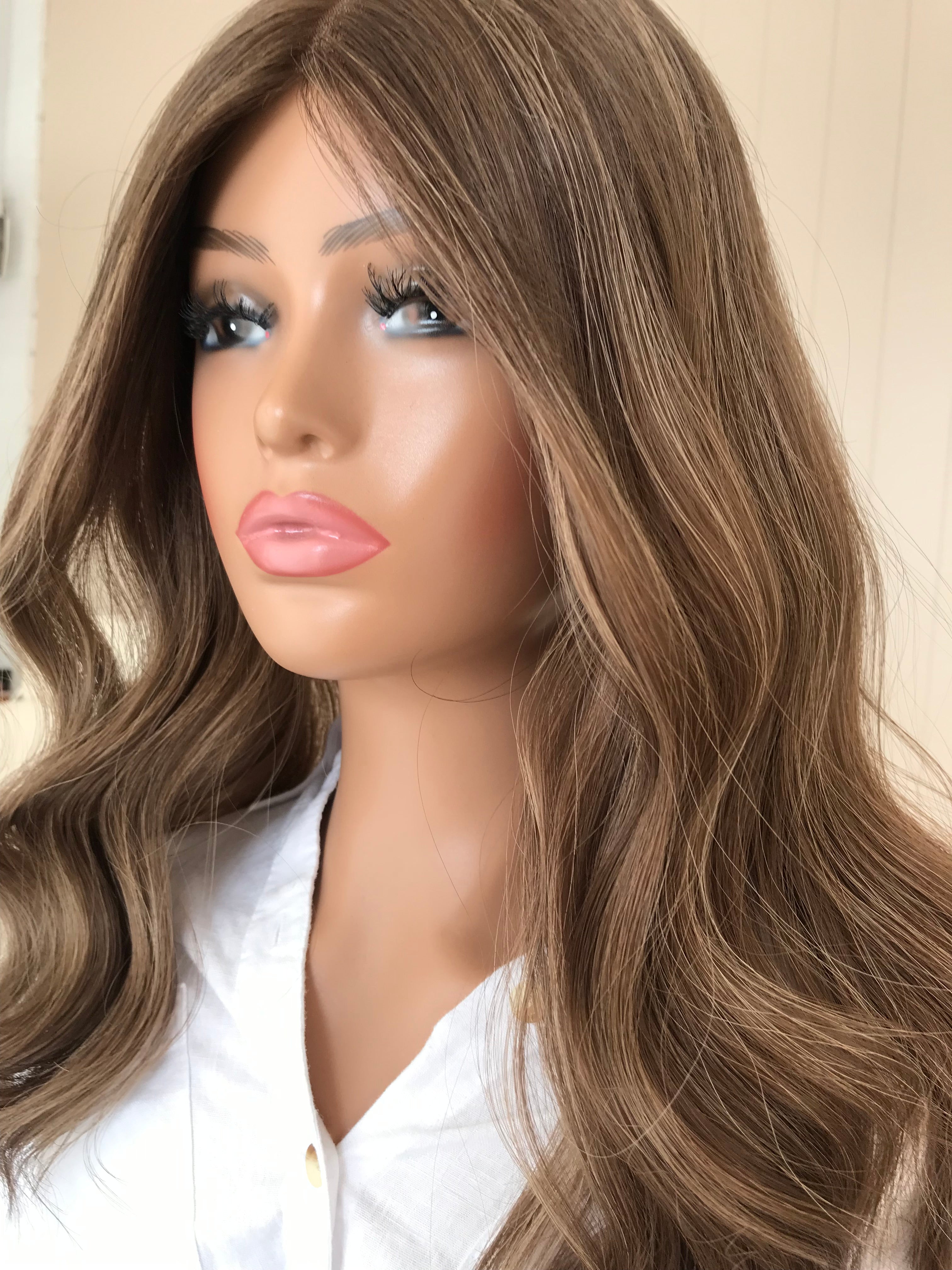 Billie Closed Lace Low Desity Topper with a 8 x 8 cap