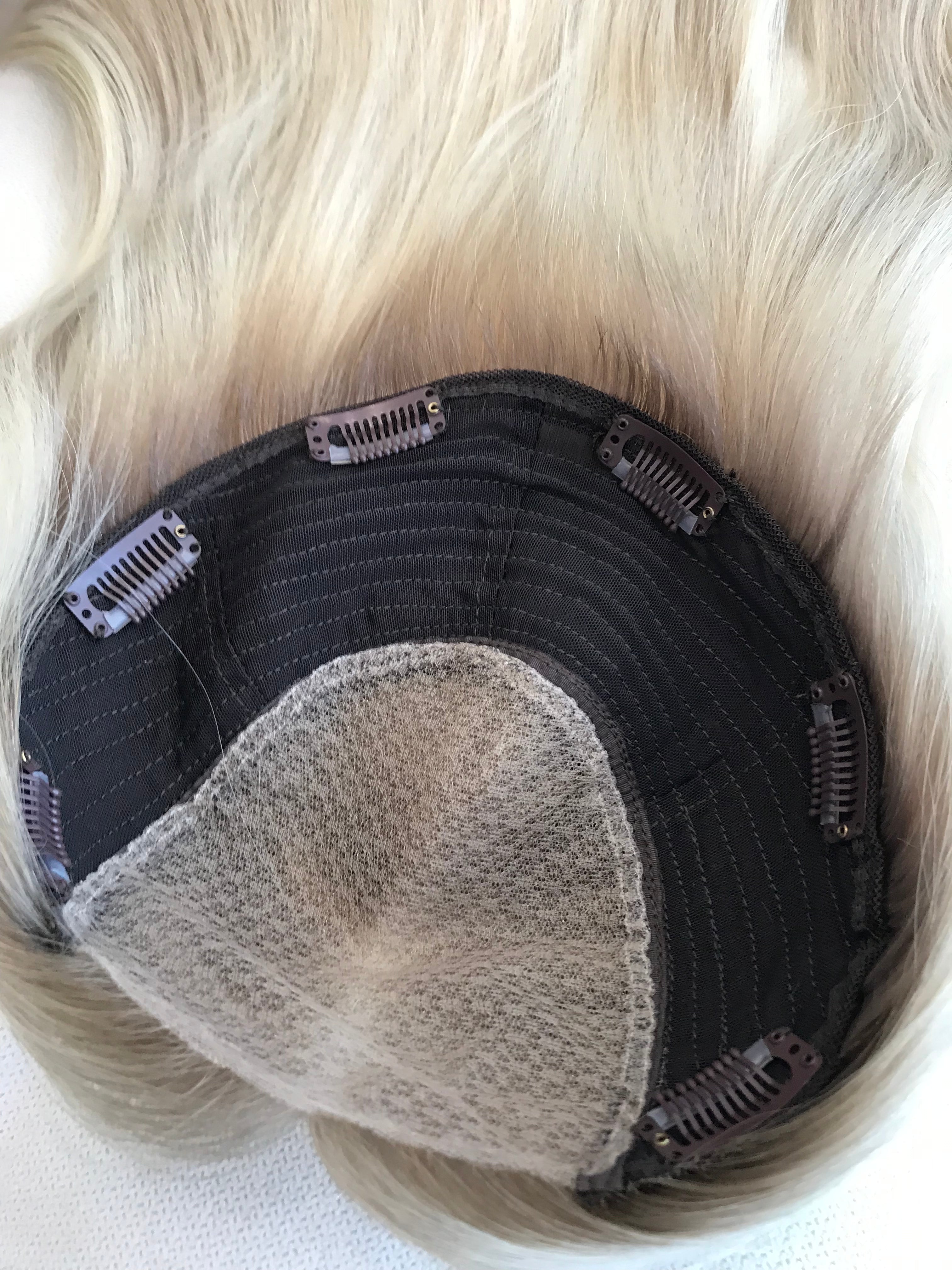 Sadie Closed Lace Low Density Topper  with a 8 x 8 cap